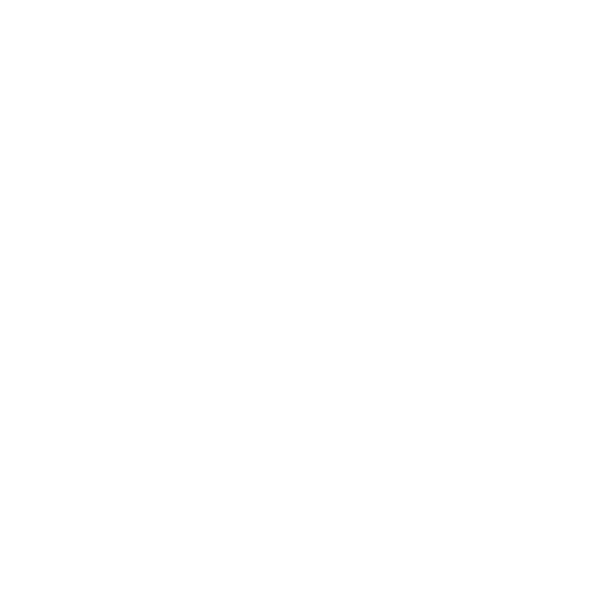 Outline of a gear with a solid circle in the center on a black background.