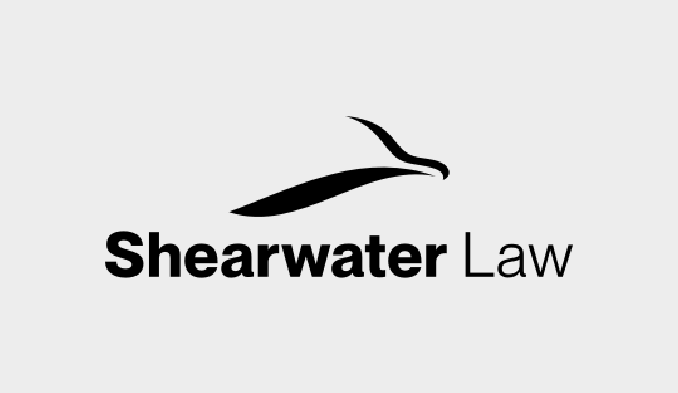 Sherwarter Law logo featuring a stylized black bird with a curved beak above the company name.