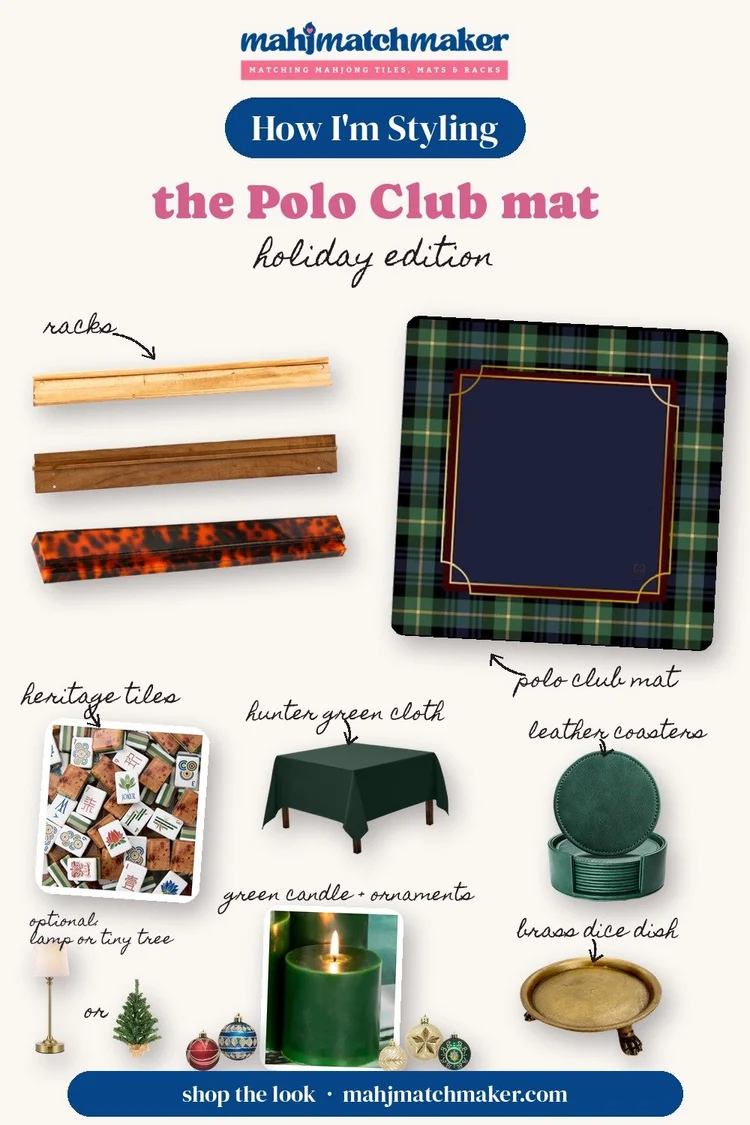 A Holiday Mahjong Table Without a Christmas Mat