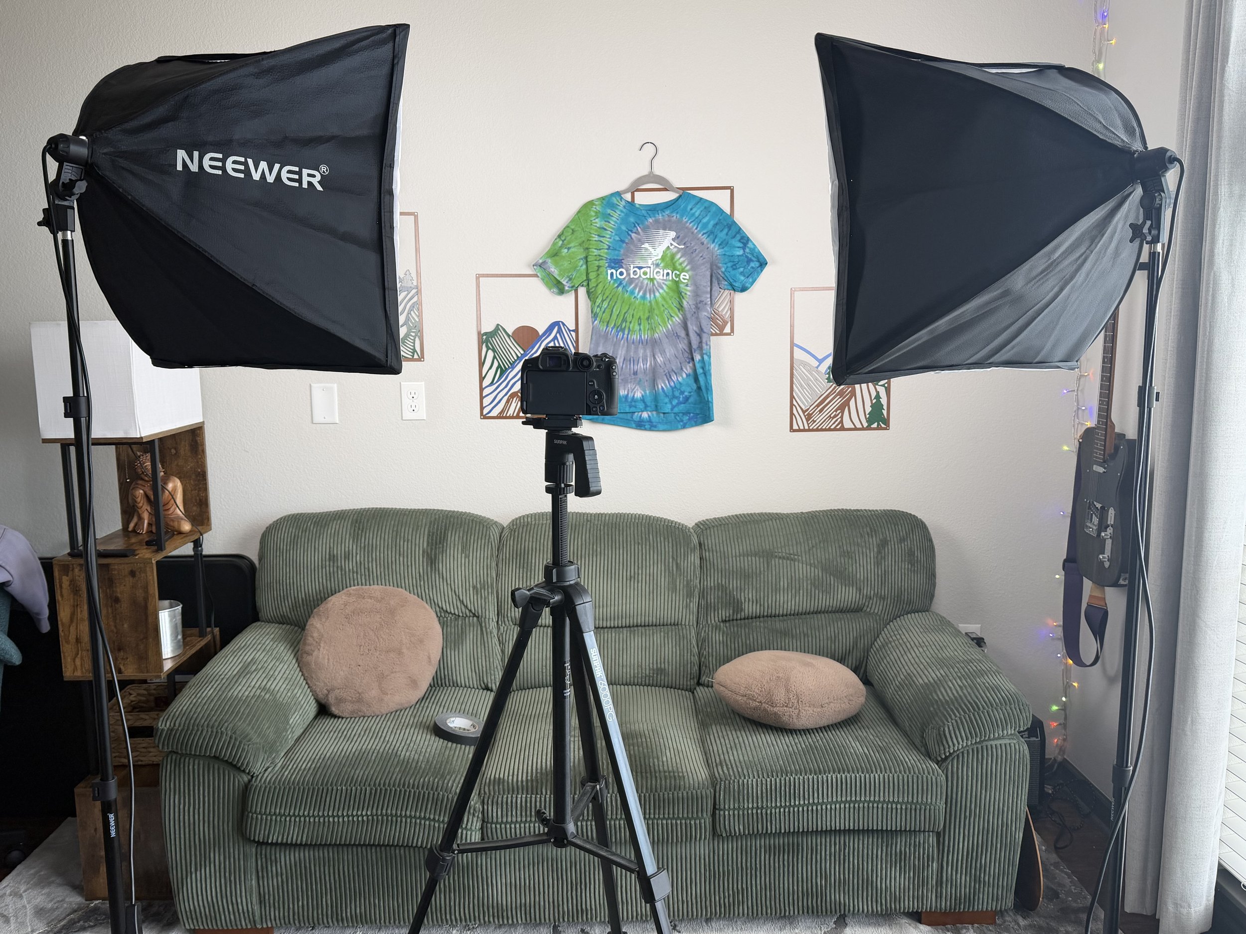 flowing through photographing final shirt for listings