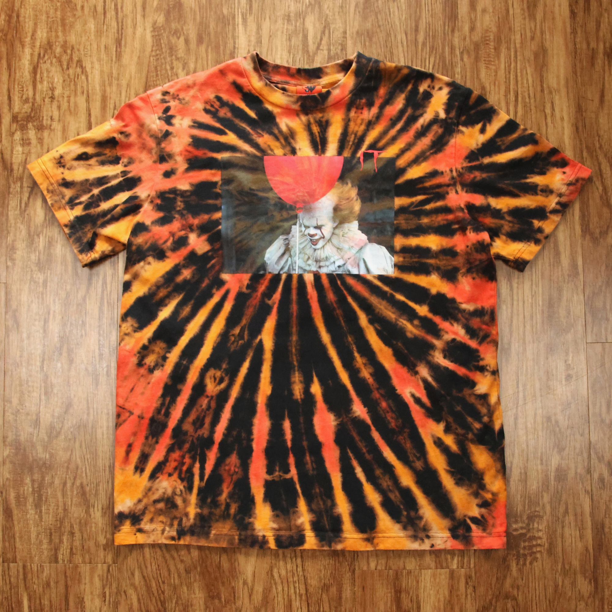 IT (Pennywise) Tie Dye Shirt | Reworked Horror Graphic Tee | Size XL