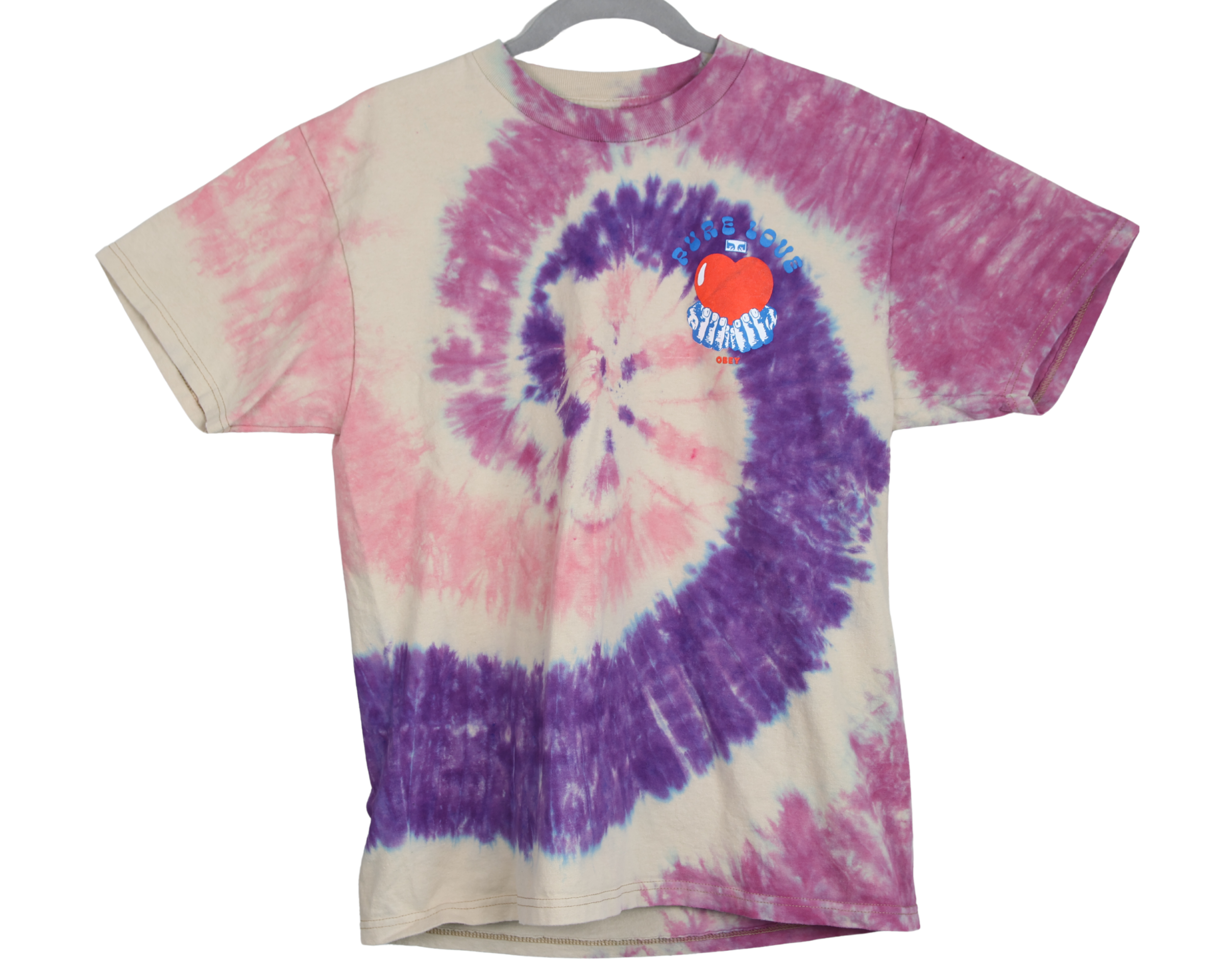 Obey Pure Love Tie-Dye Tee | Reworked Vintage | Streetwear Shirt | One of a Kind | Size M