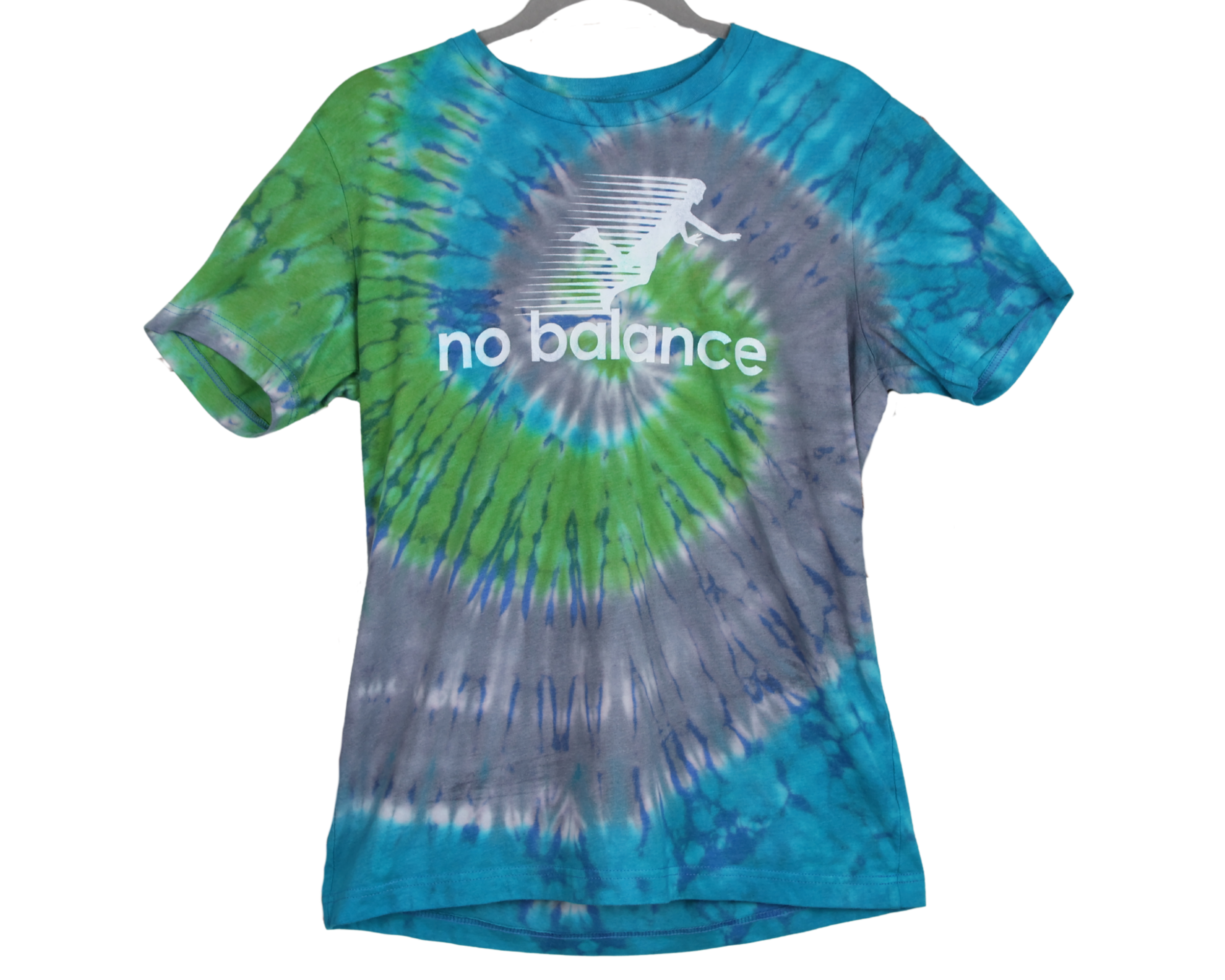 No Balance Tie-Dye Tee | Reworked Vintage | Funny Parody Shirt | One of a Kind | Size S