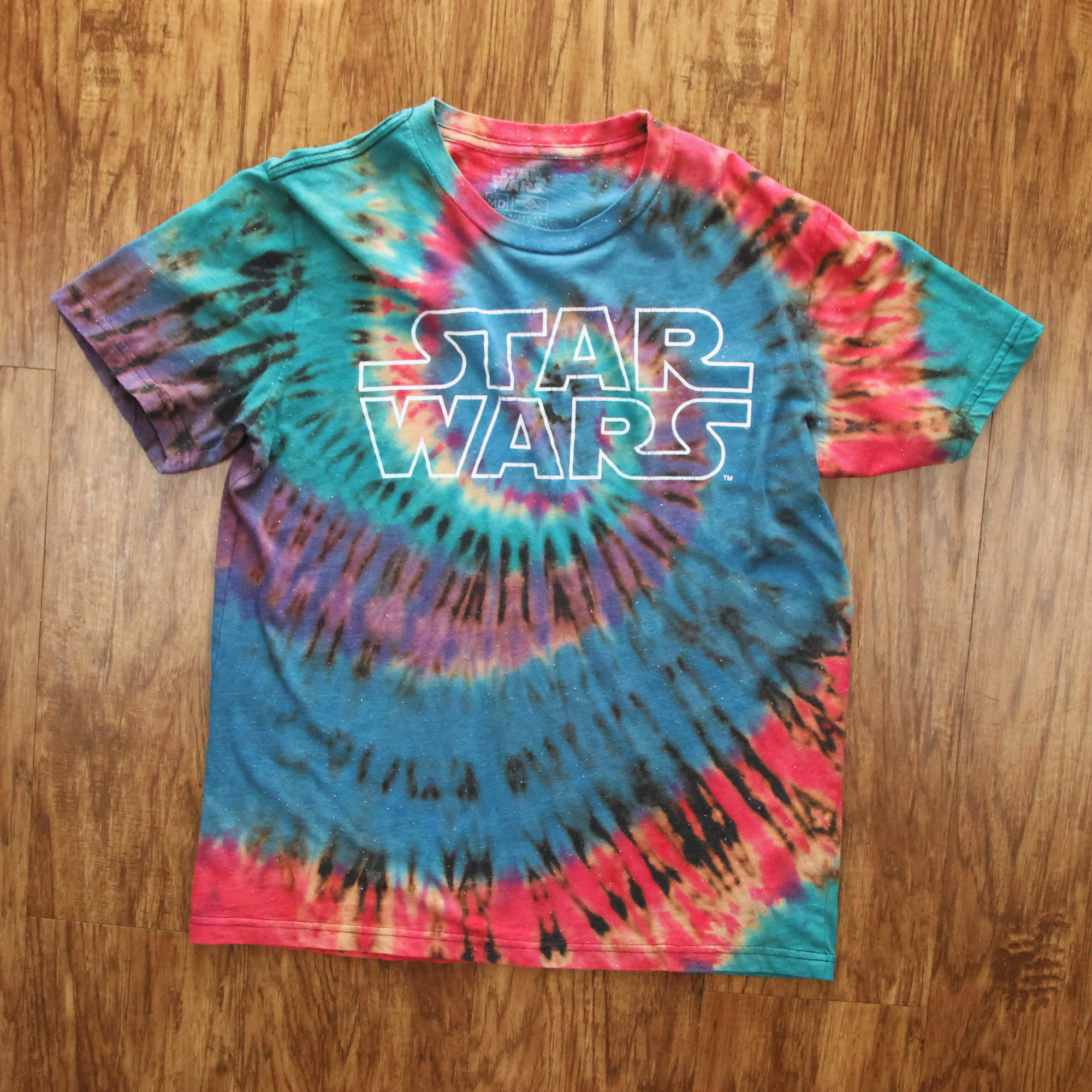 Star Wars Tie Dye Shirt | Reworked Graphic Tee | Size Medium