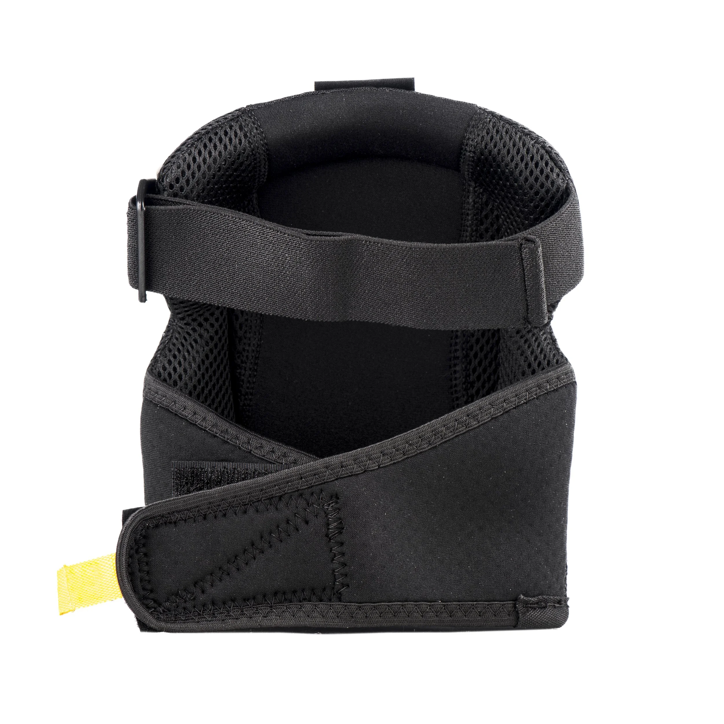 A black wrist support brace with adjustable strap and velcro fastening