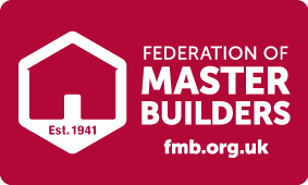 Logo of the Federation of Master Builders, established 1941, with a red background and white text.