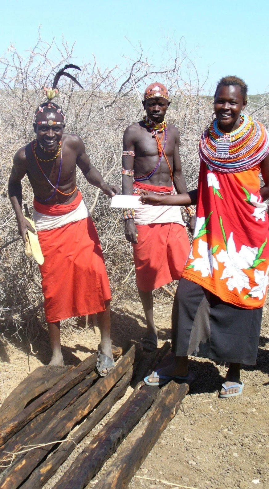 A $100 check from IPI to Ltungai in 2005 was enough to buy poles to build their first schoolhouse.