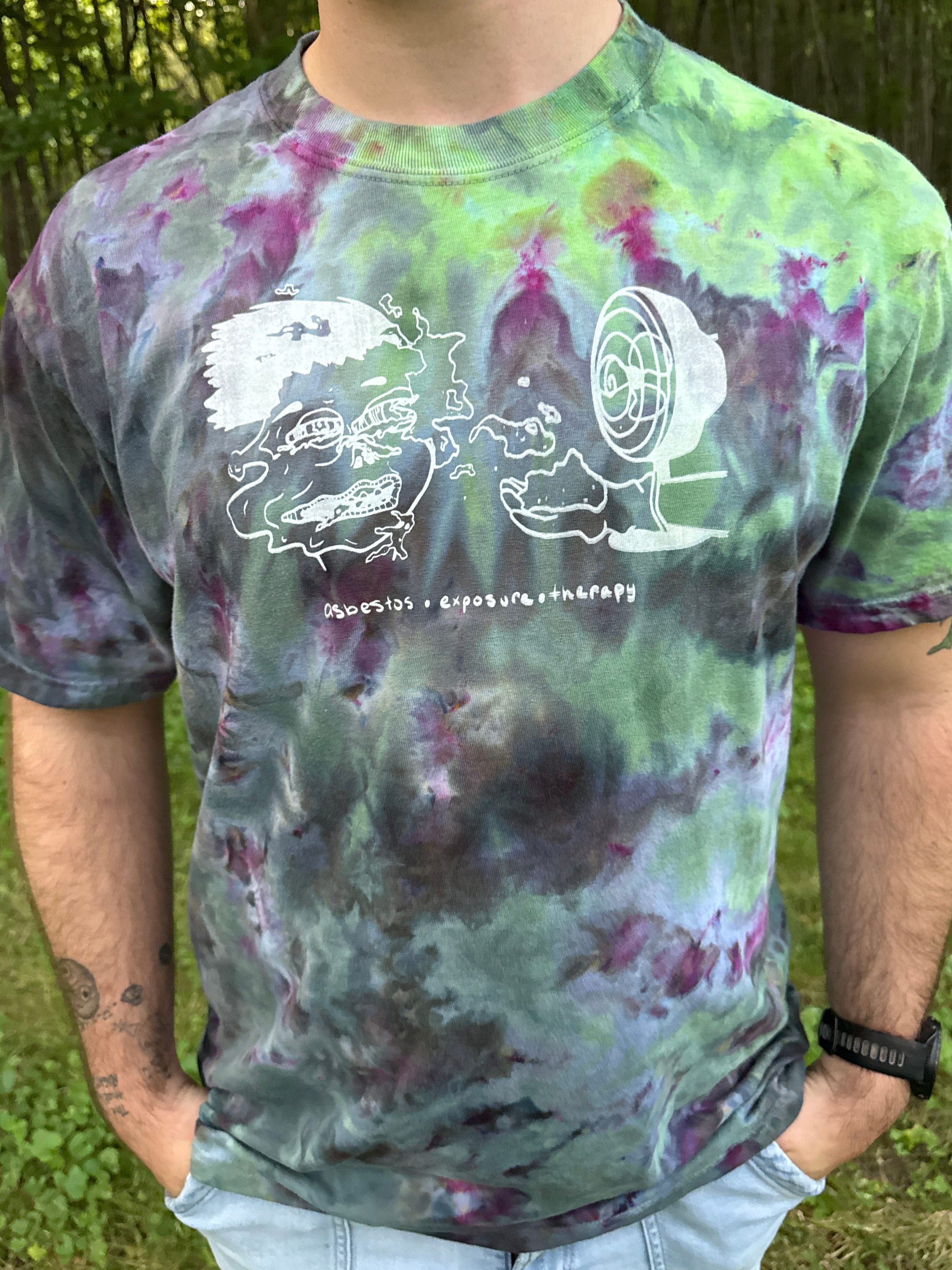 Asbestos Exposure Ice Dyed Shirt