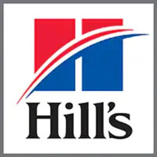 Hills logo with red and blue geometric shapes and the word 'Hills' below.