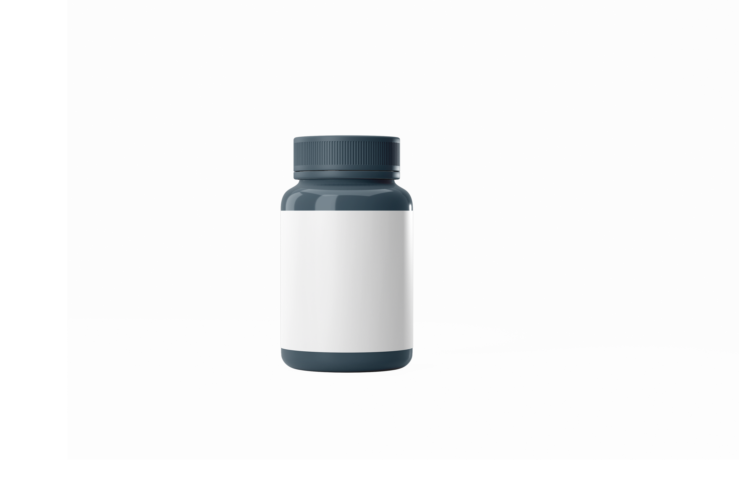 Supplement bottle label mockup
