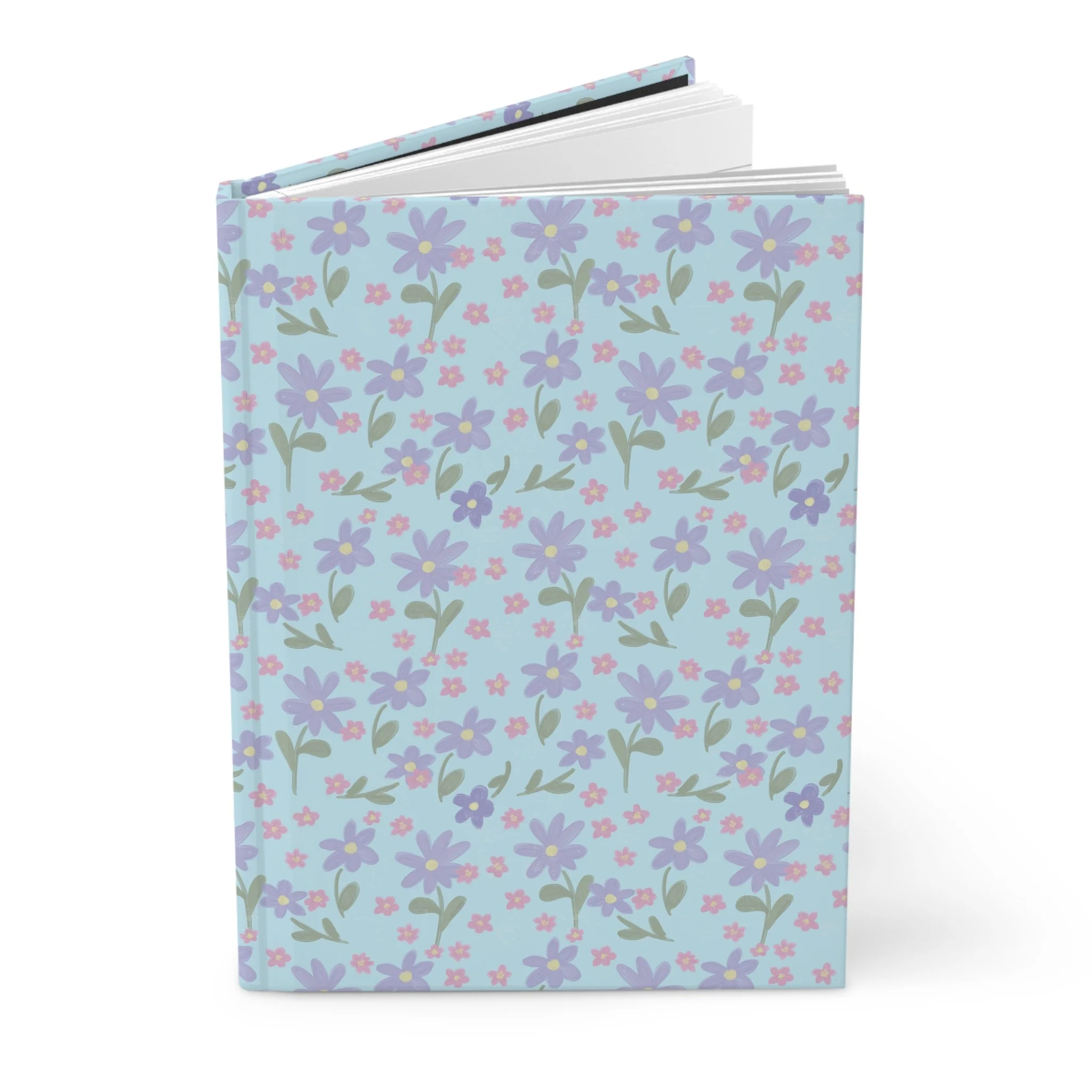 Floral Pastel Hardcover Journal — Wildflower Pattern