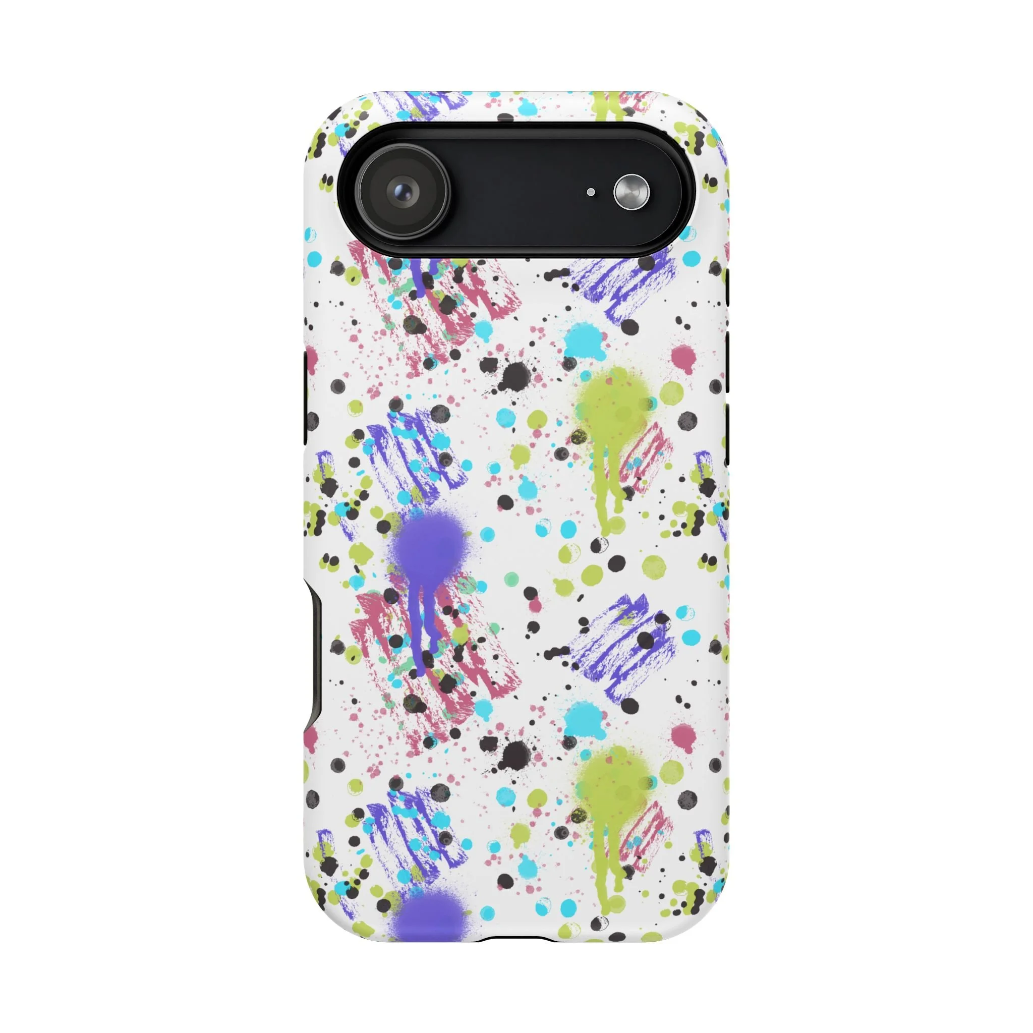 Colorful Paint Splatter Phone Case | Magnetic Impact-Resistant Case