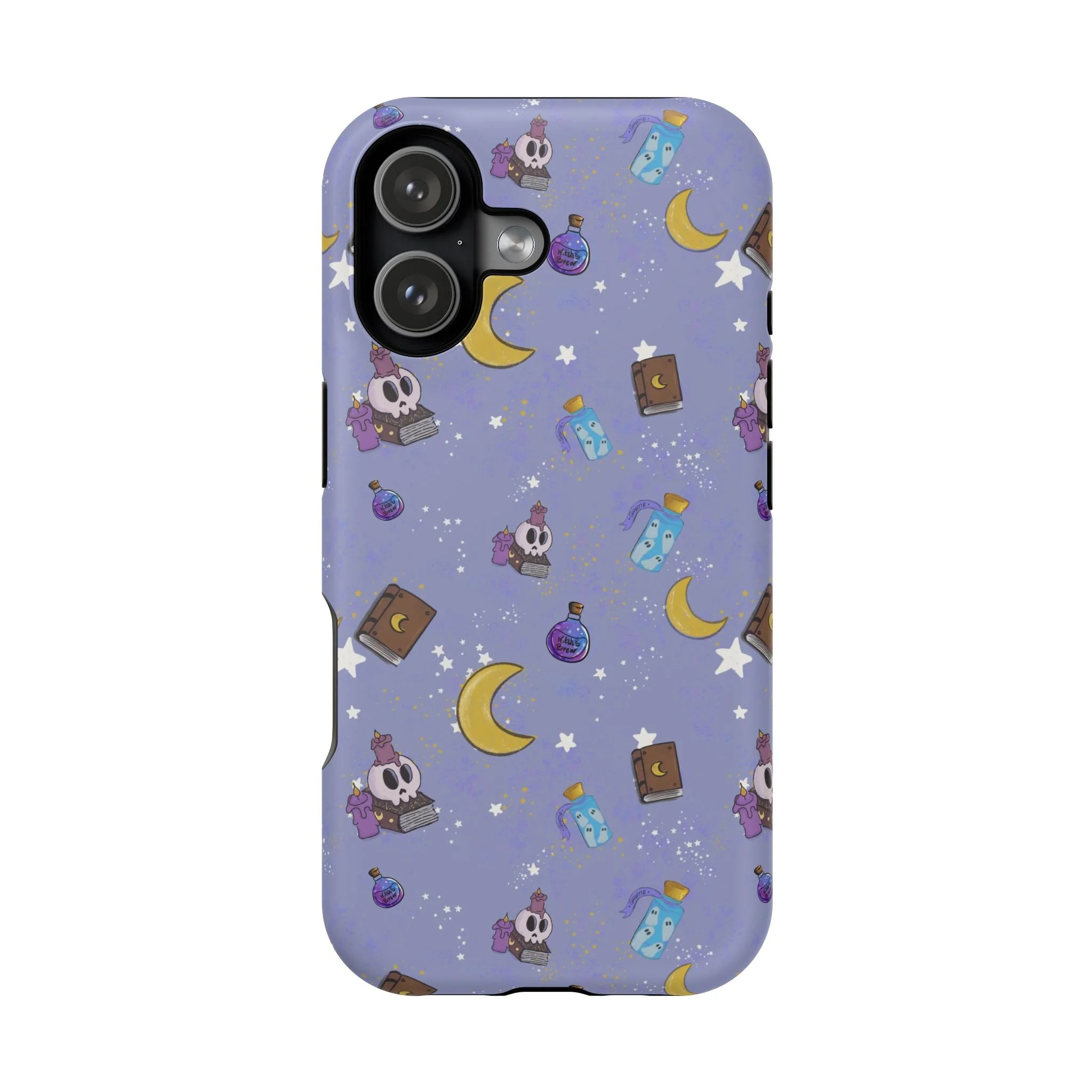 Cute Magical Skull Pattern phone case | Magnetic Impact-Resistant Case