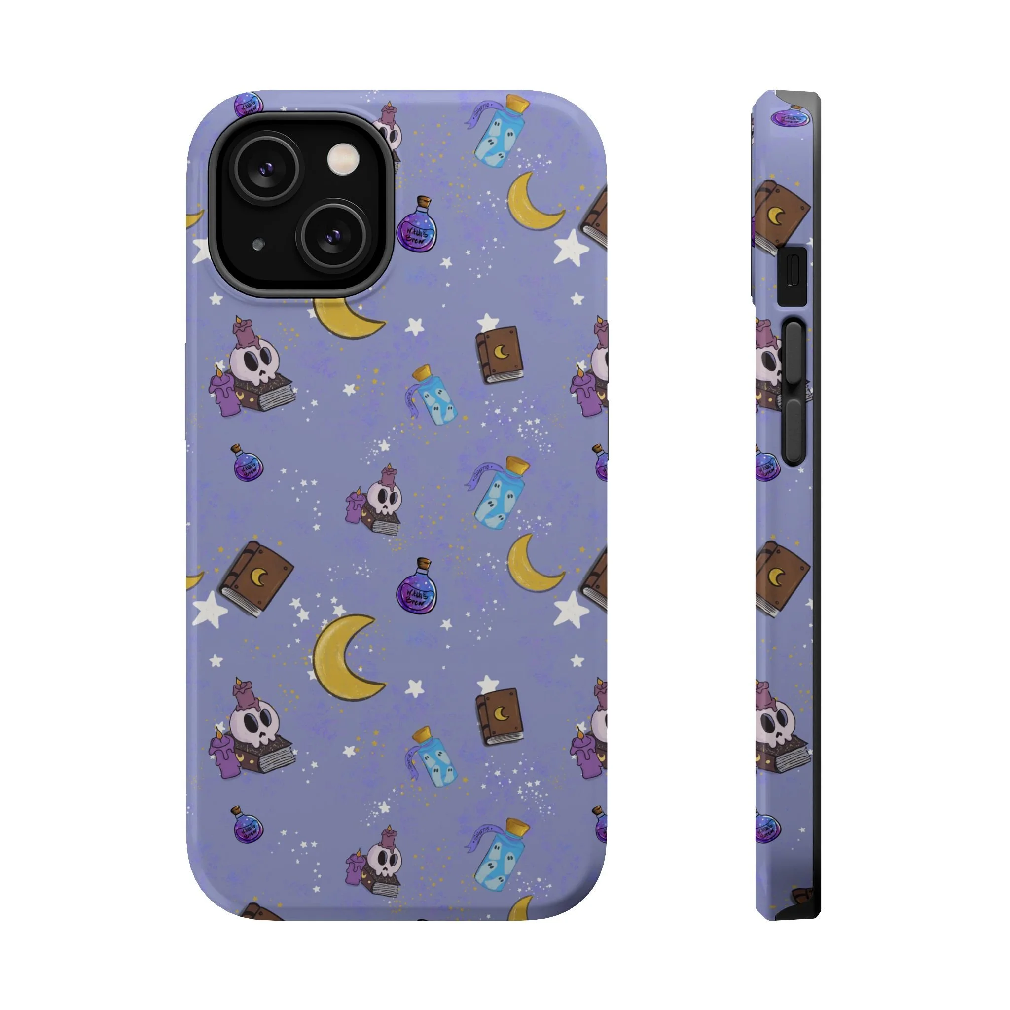 Cute Magical Skull Pattern phone case | Magnetic Impact-Resistant Case