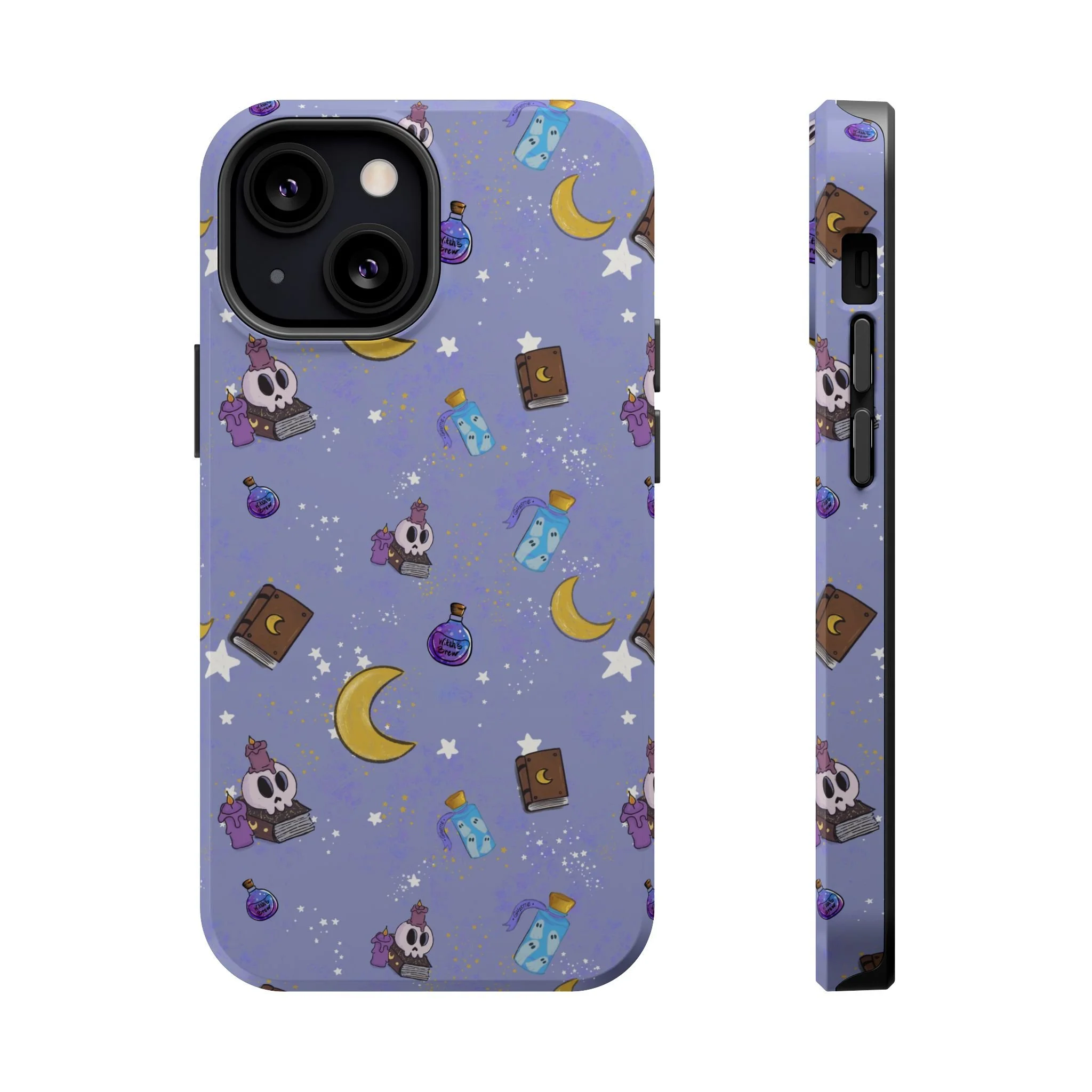 Cute Magical Skull Pattern phone case | Magnetic Impact-Resistant Case