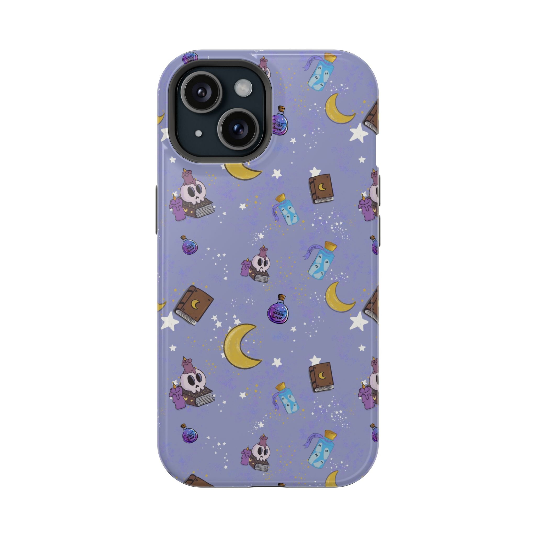 Cute Magical Skull Pattern phone case | Magnetic Impact-Resistant Case