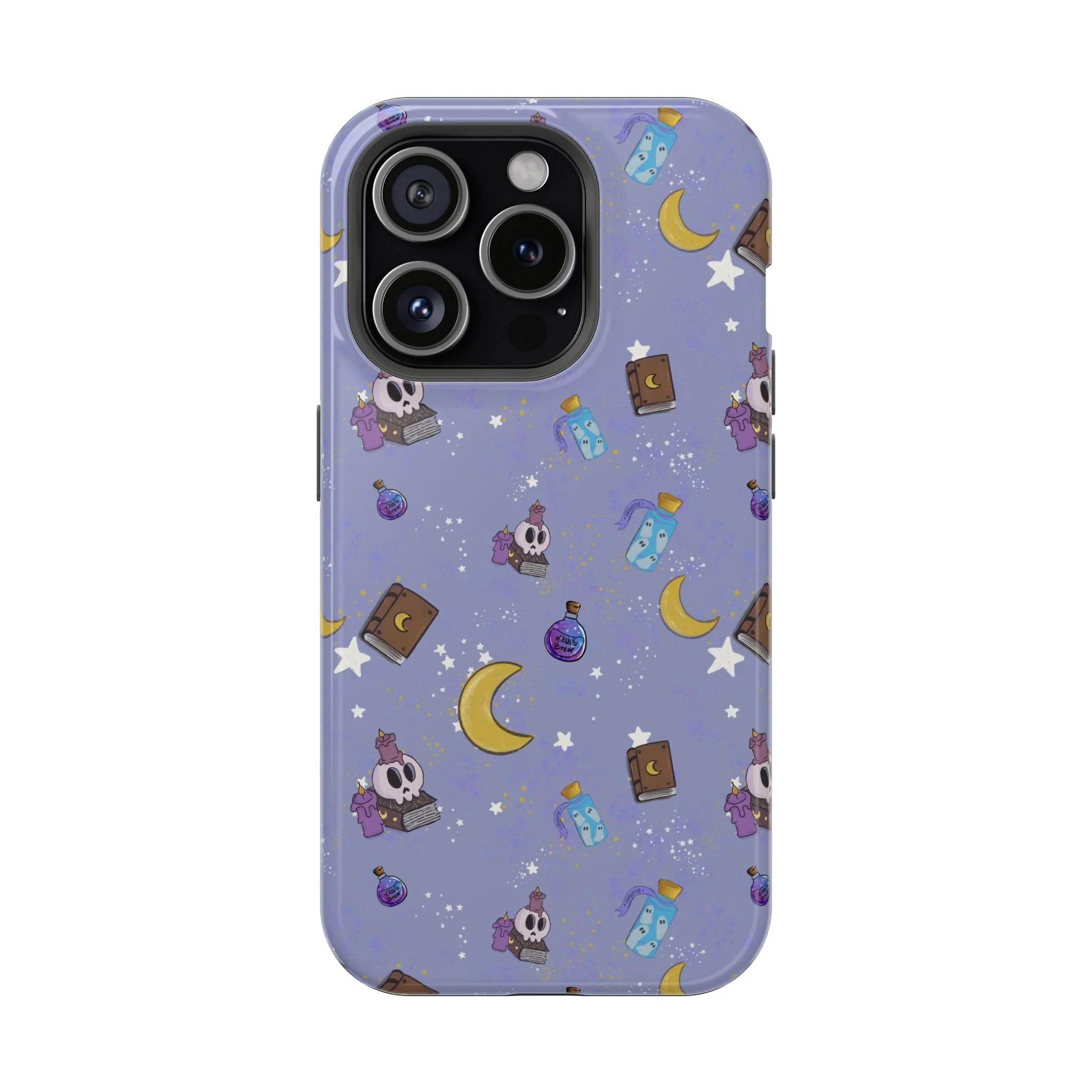 Cute Magical Skull Pattern phone case | Magnetic Impact-Resistant Case