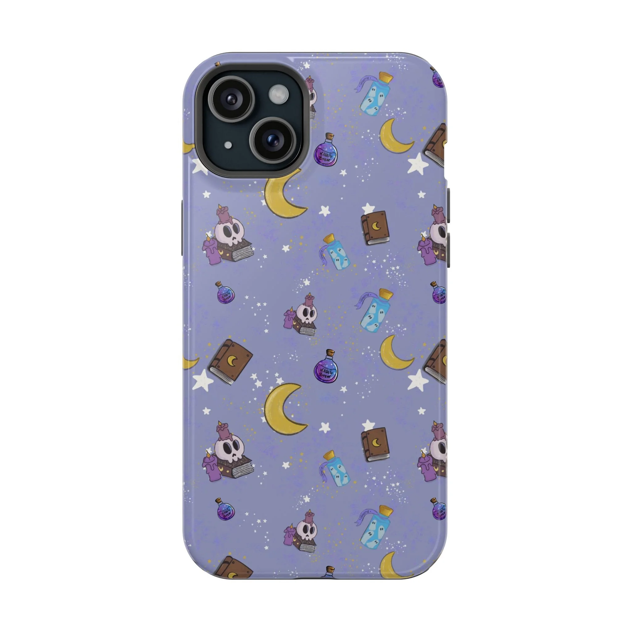 Cute Magical Skull Pattern phone case | Magnetic Impact-Resistant Case