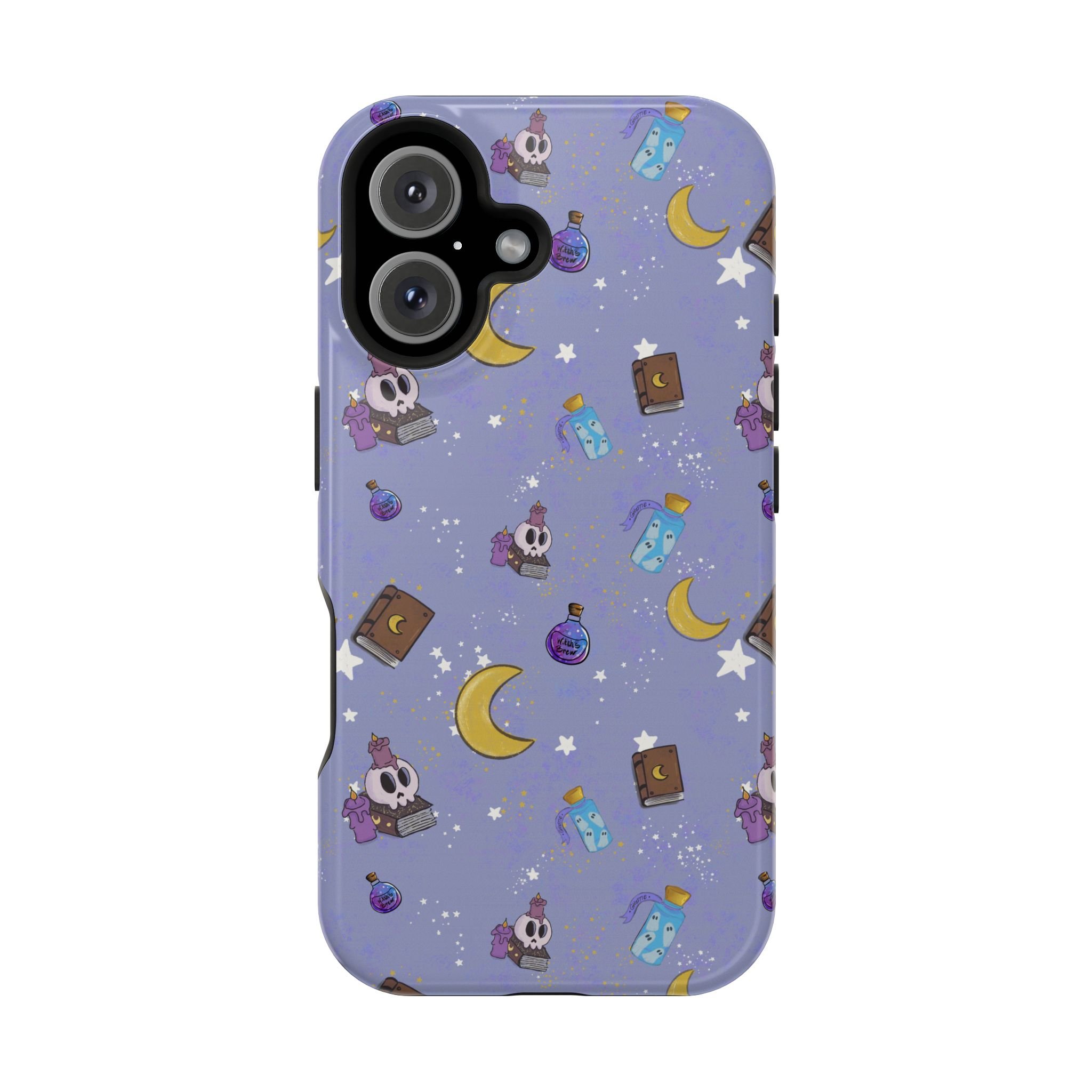 Cute Magical Skull Pattern phone case | Magnetic Impact-Resistant Case