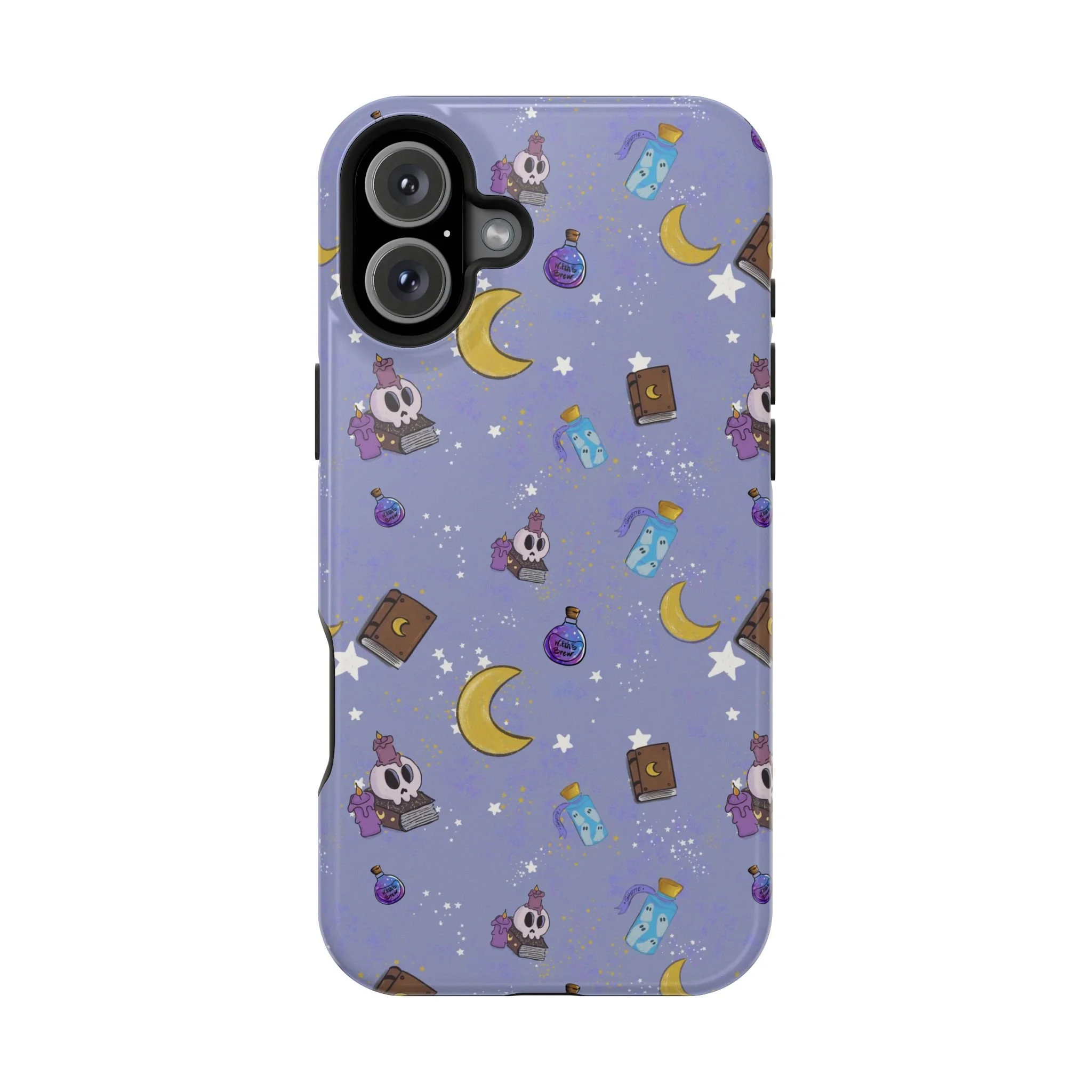 Cute Magical Skull Pattern phone case | Magnetic Impact-Resistant Case