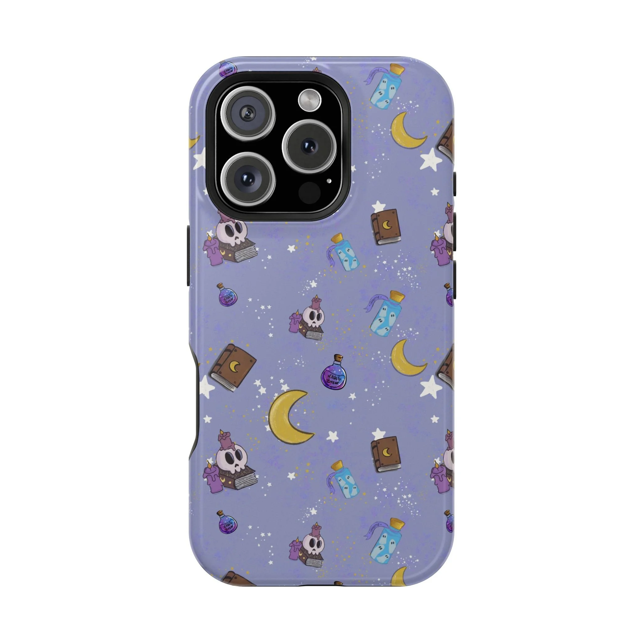 Cute Magical Skull Pattern phone case | Magnetic Impact-Resistant Case