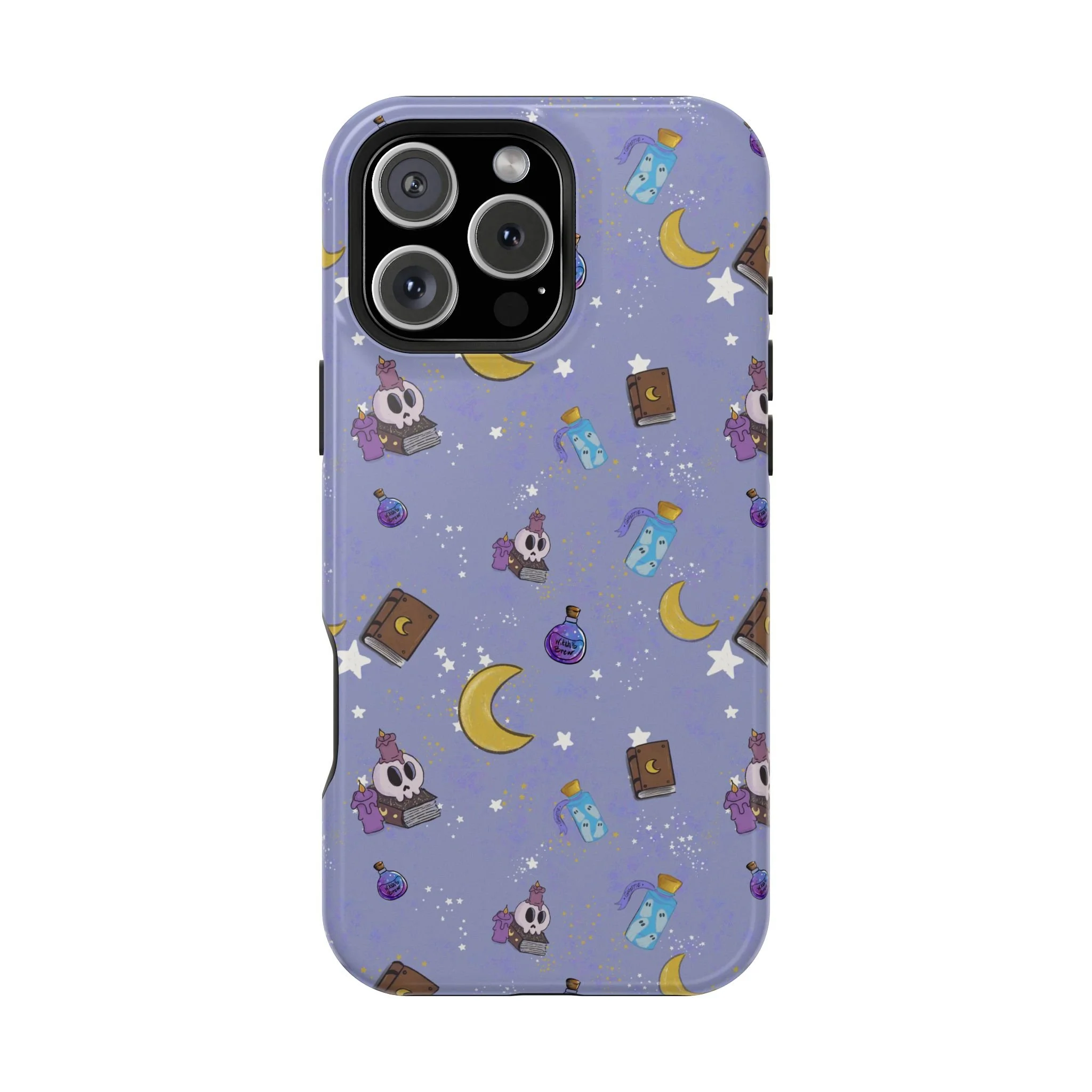 Cute Magical Skull Pattern phone case | Magnetic Impact-Resistant Case