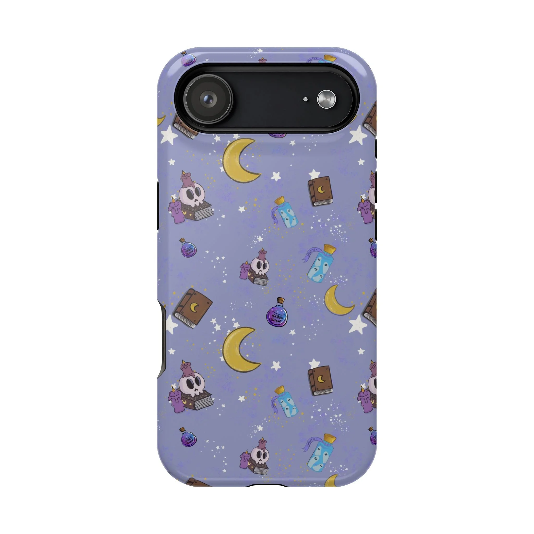 Cute Magical Skull Pattern phone case | Magnetic Impact-Resistant Case