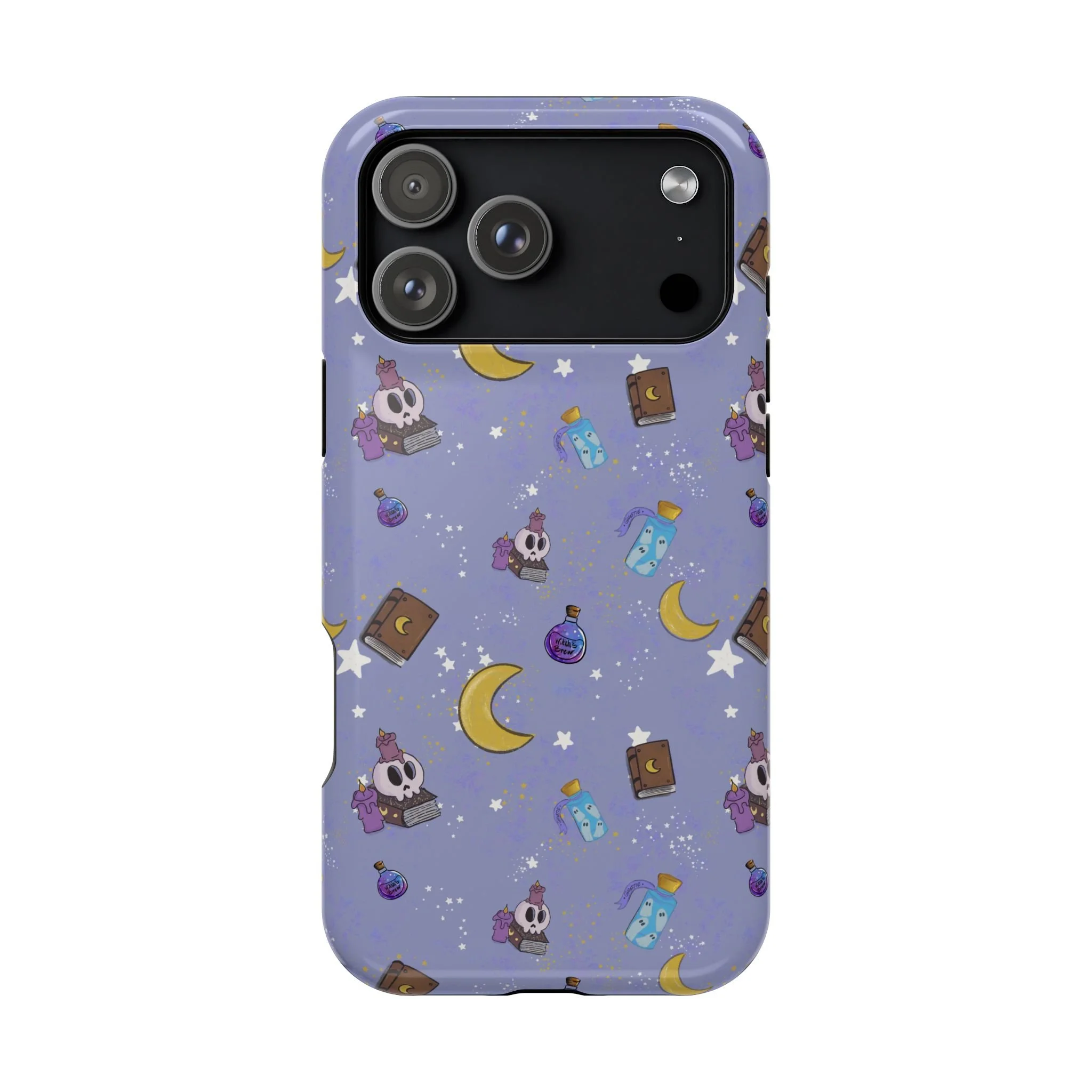 Cute Magical Skull Pattern phone case | Magnetic Impact-Resistant Case