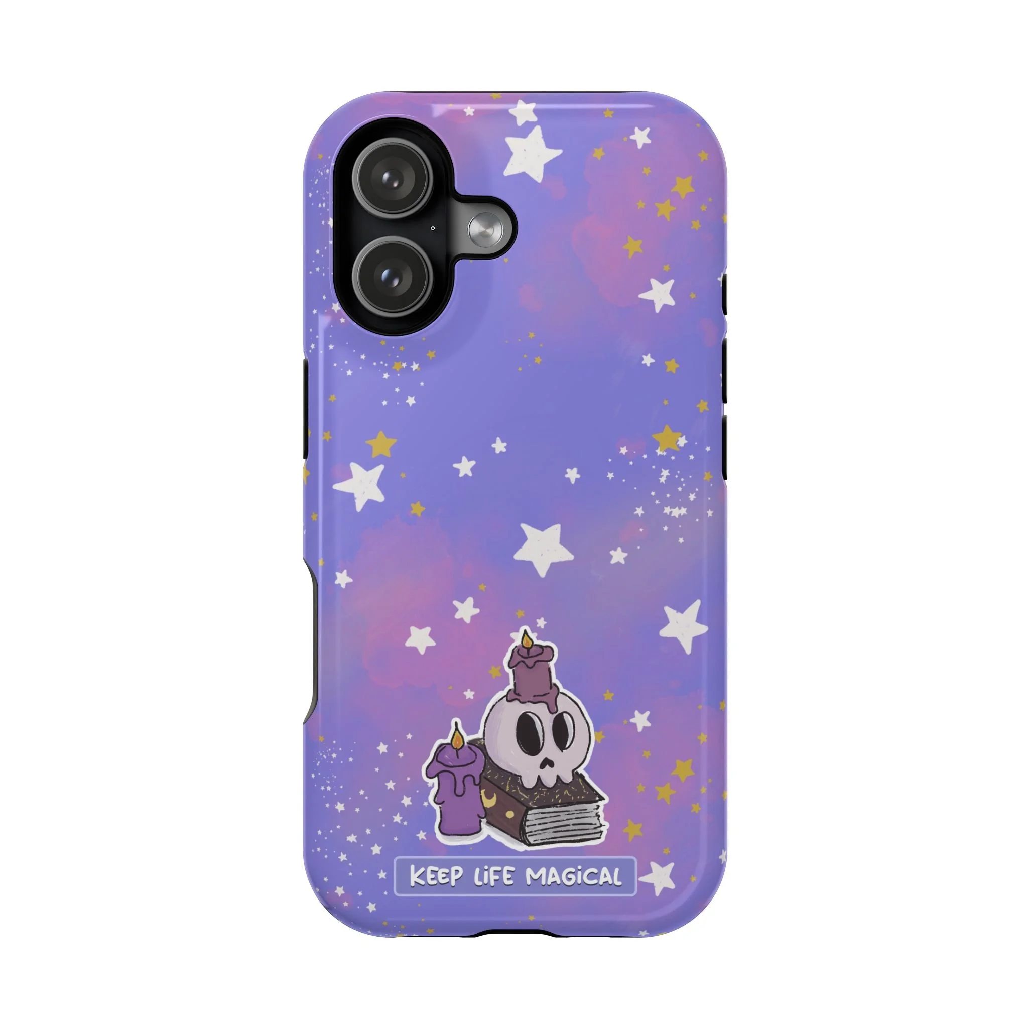 Keep Life Magical skull with candles phone case | Magnetic Impact-Resistant Case