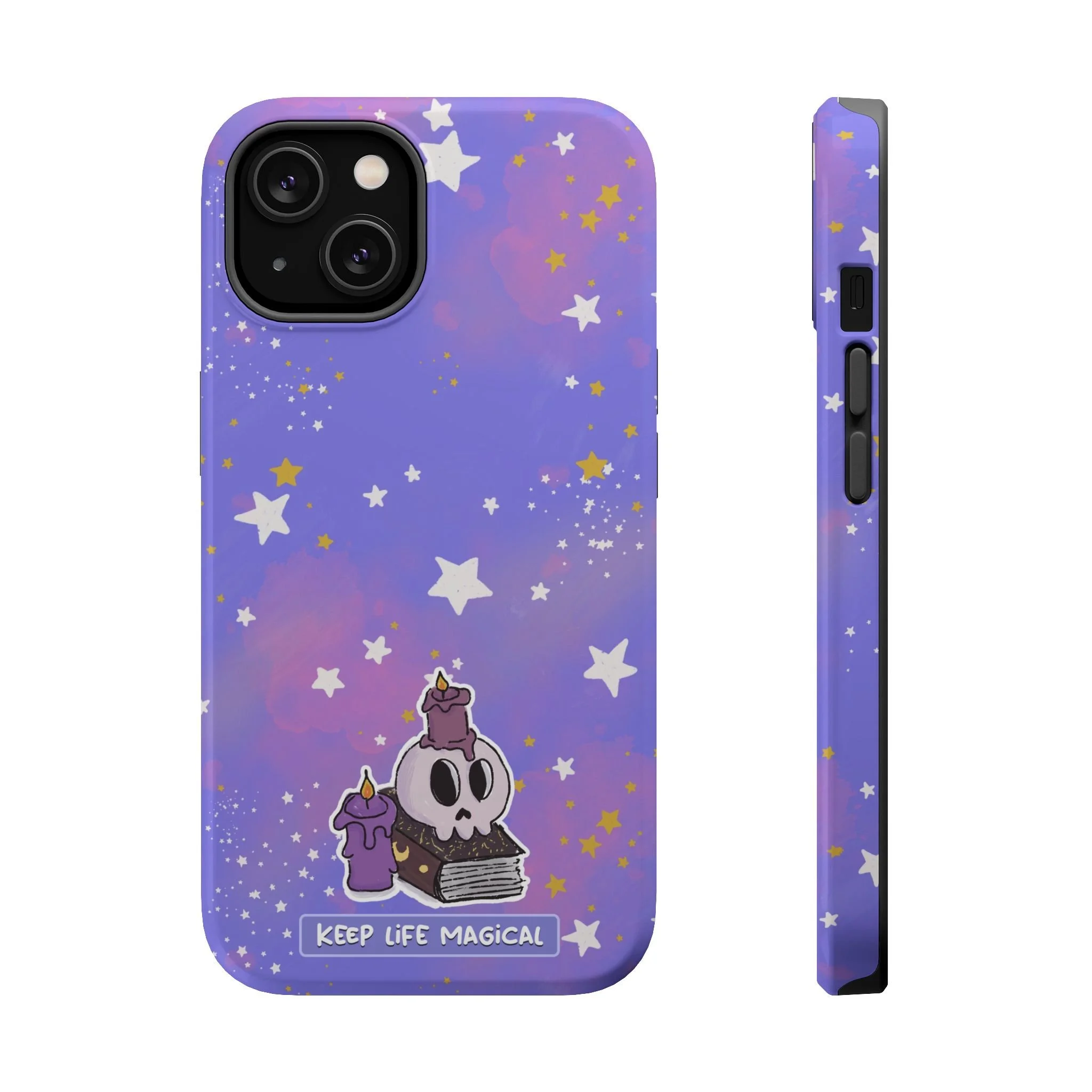 Keep Life Magical skull with candles phone case | Magnetic Impact-Resistant Case