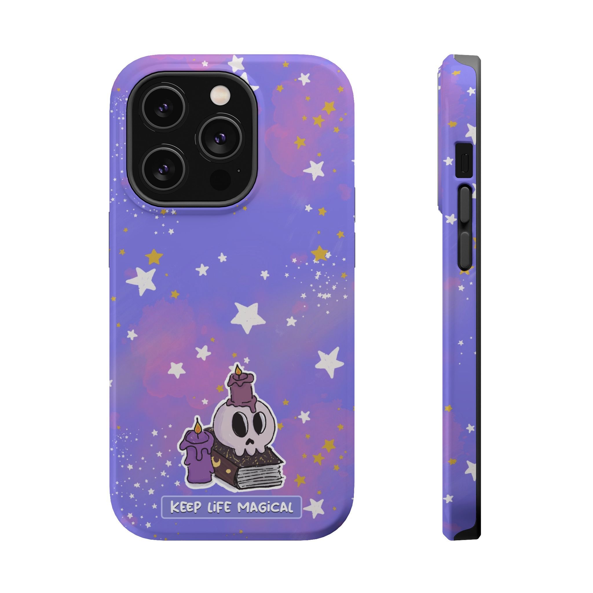 Keep Life Magical skull with candles phone case | Magnetic Impact-Resistant Case
