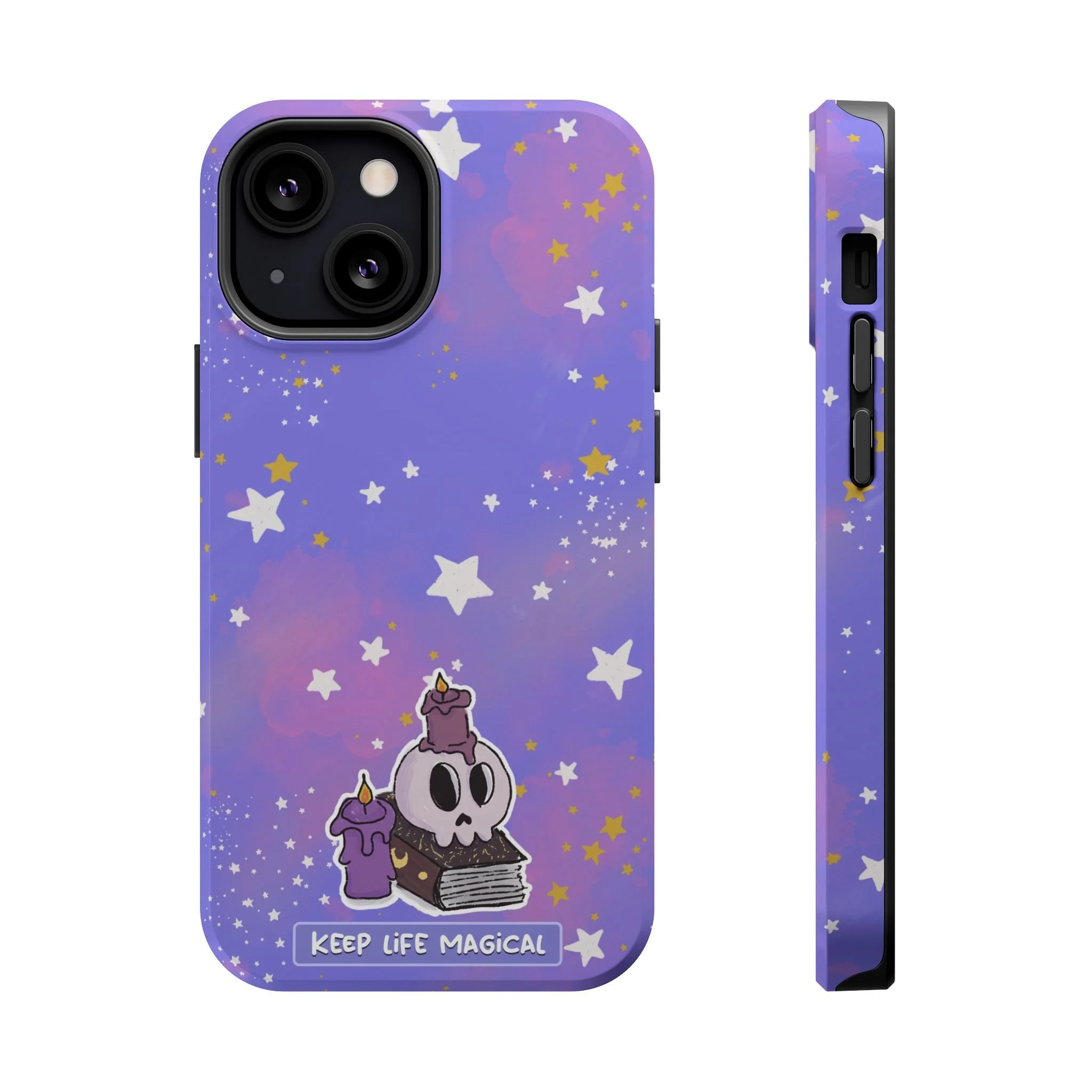 Keep Life Magical skull with candles phone case | Magnetic Impact-Resistant Case
