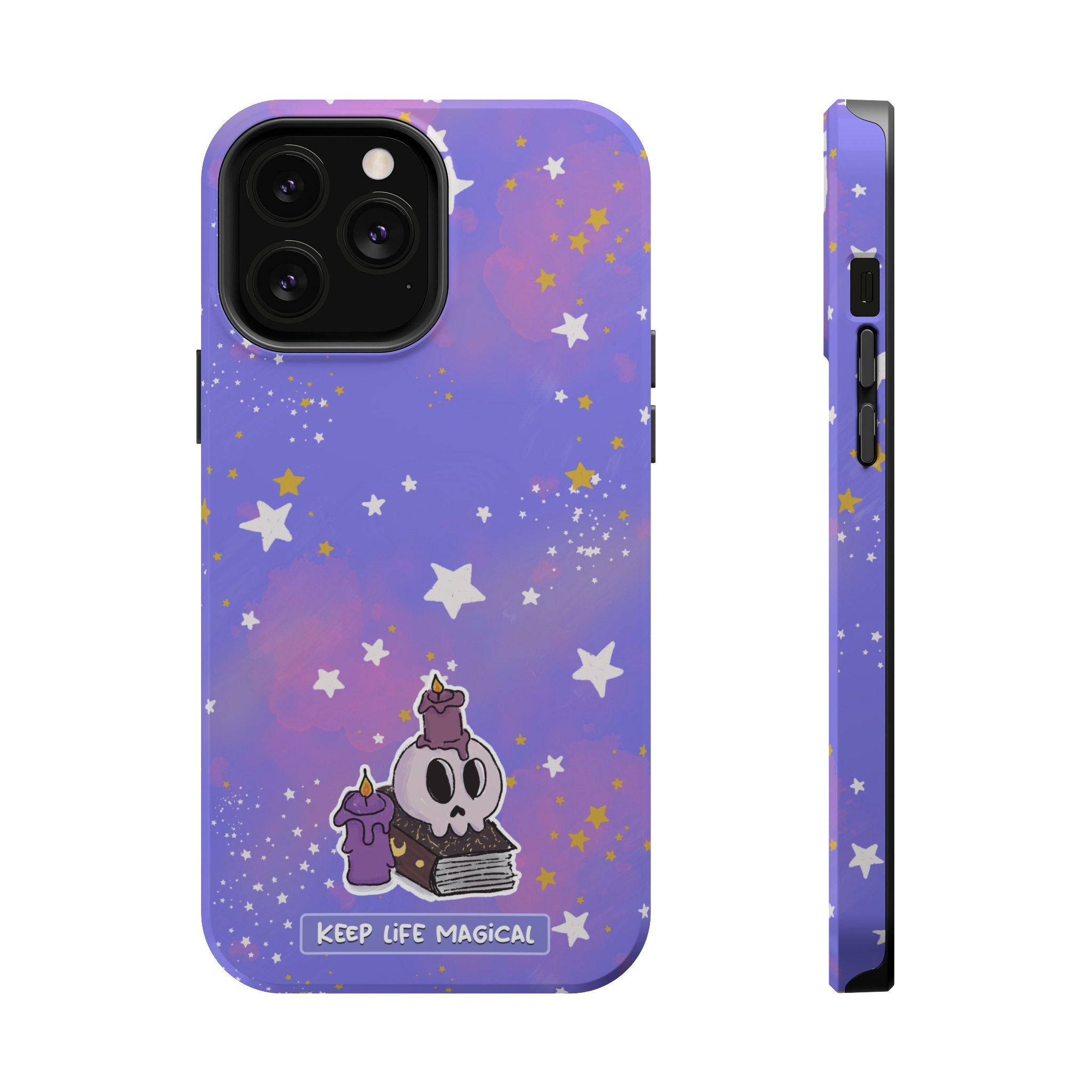 Keep Life Magical skull with candles phone case | Magnetic Impact-Resistant Case