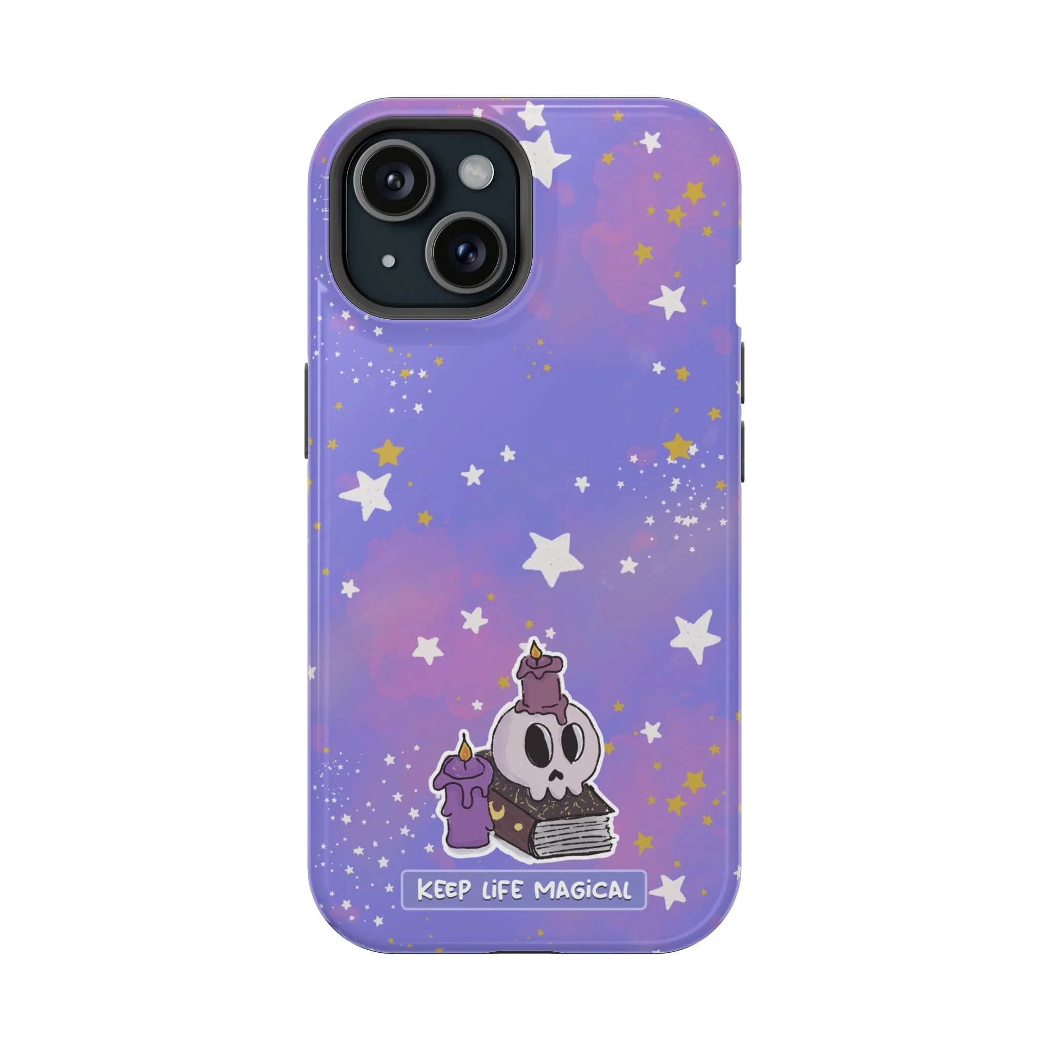 Keep Life Magical skull with candles phone case | Magnetic Impact-Resistant Case