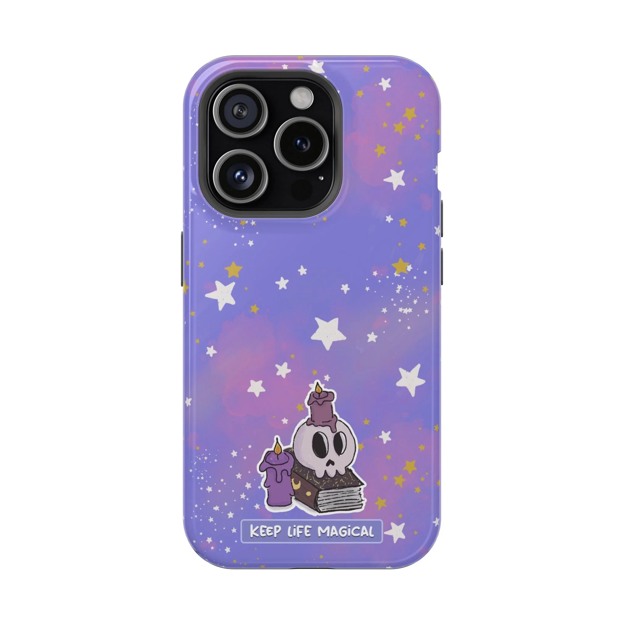 Keep Life Magical skull with candles phone case | Magnetic Impact-Resistant Case