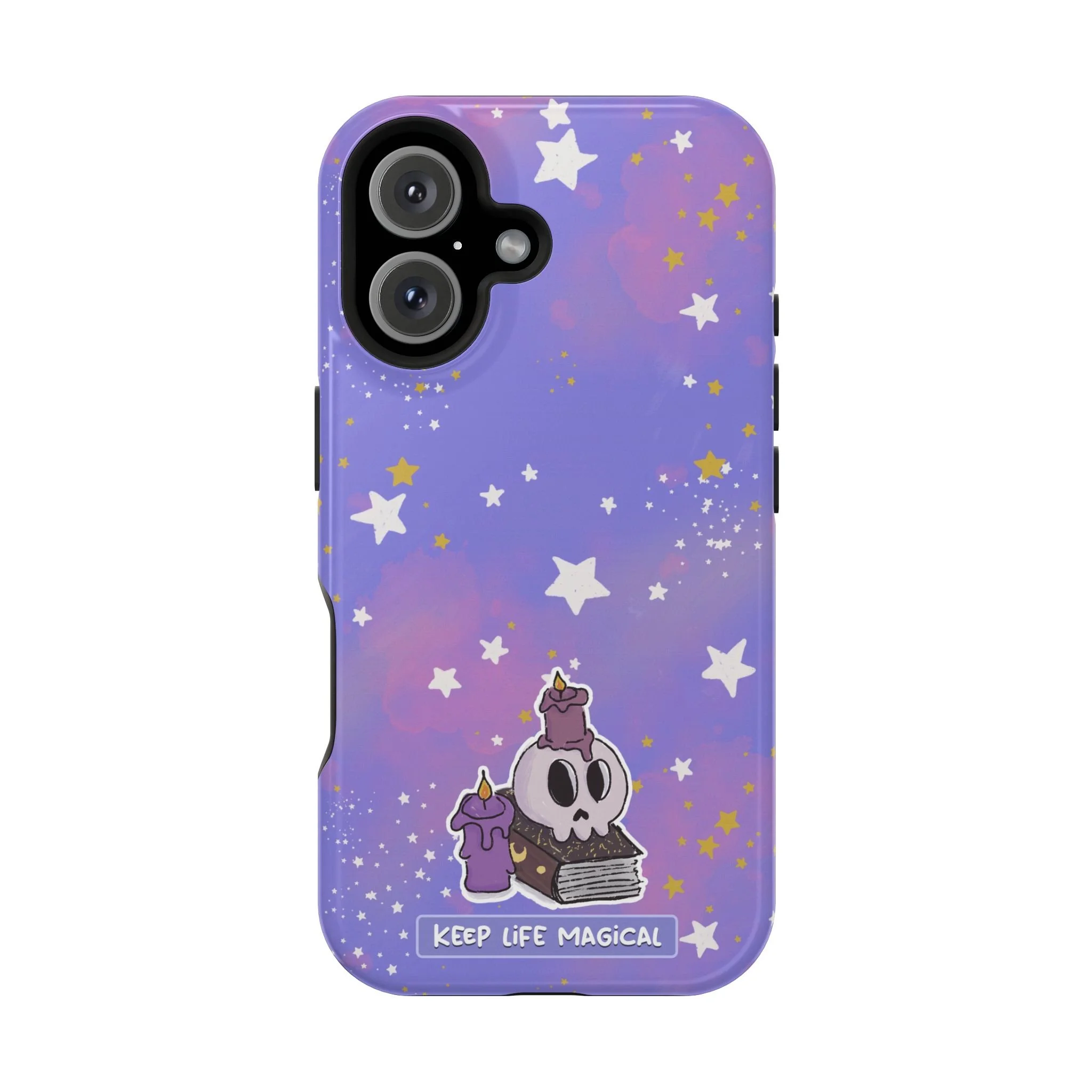 Keep Life Magical skull with candles phone case | Magnetic Impact-Resistant Case