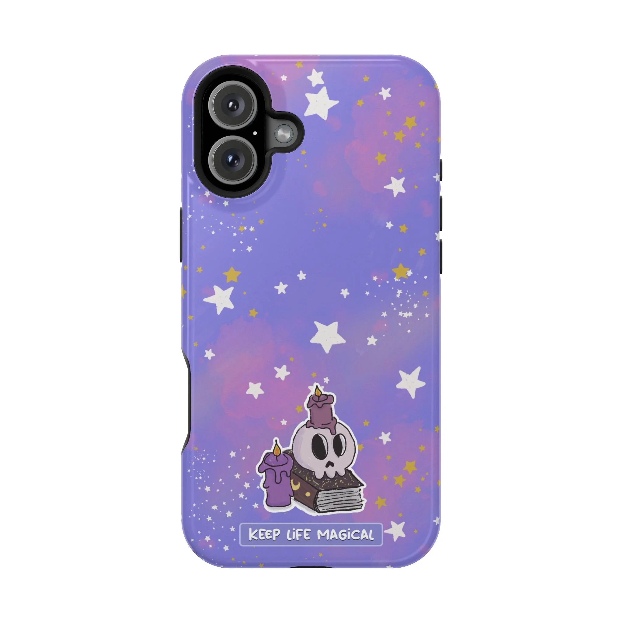 Keep Life Magical skull with candles phone case | Magnetic Impact-Resistant Case