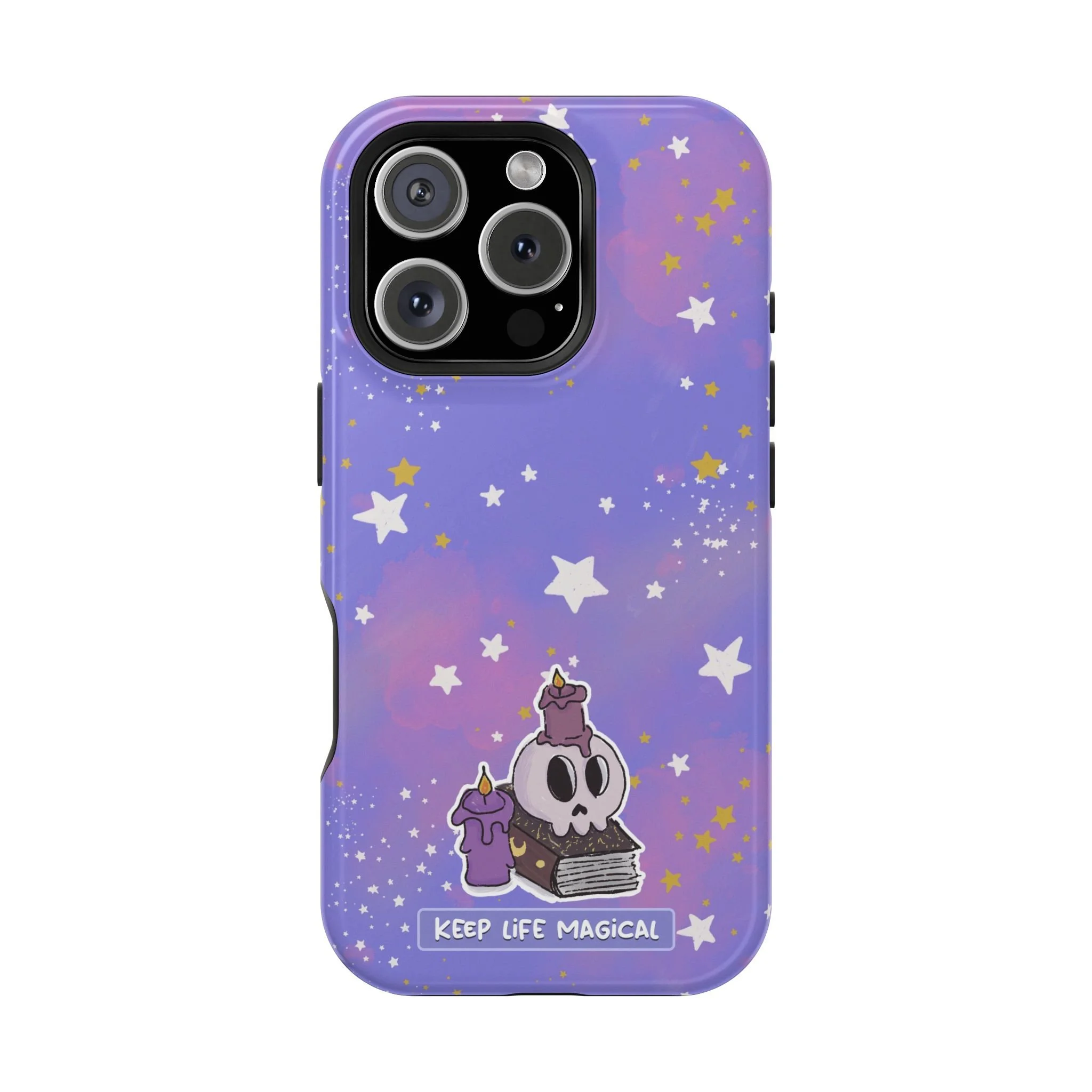 Keep Life Magical skull with candles phone case | Magnetic Impact-Resistant Case