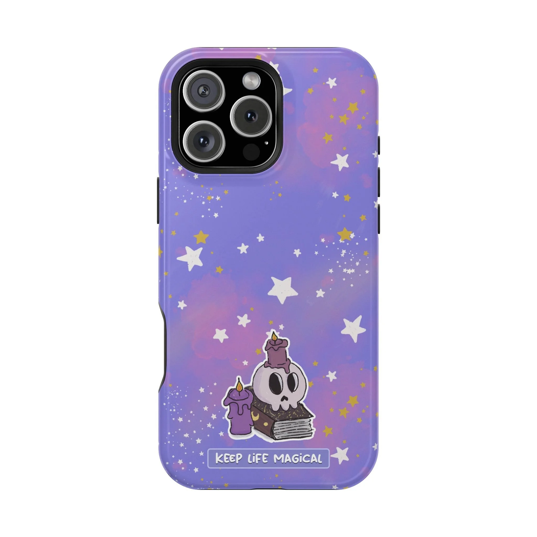 Keep Life Magical skull with candles phone case | Magnetic Impact-Resistant Case