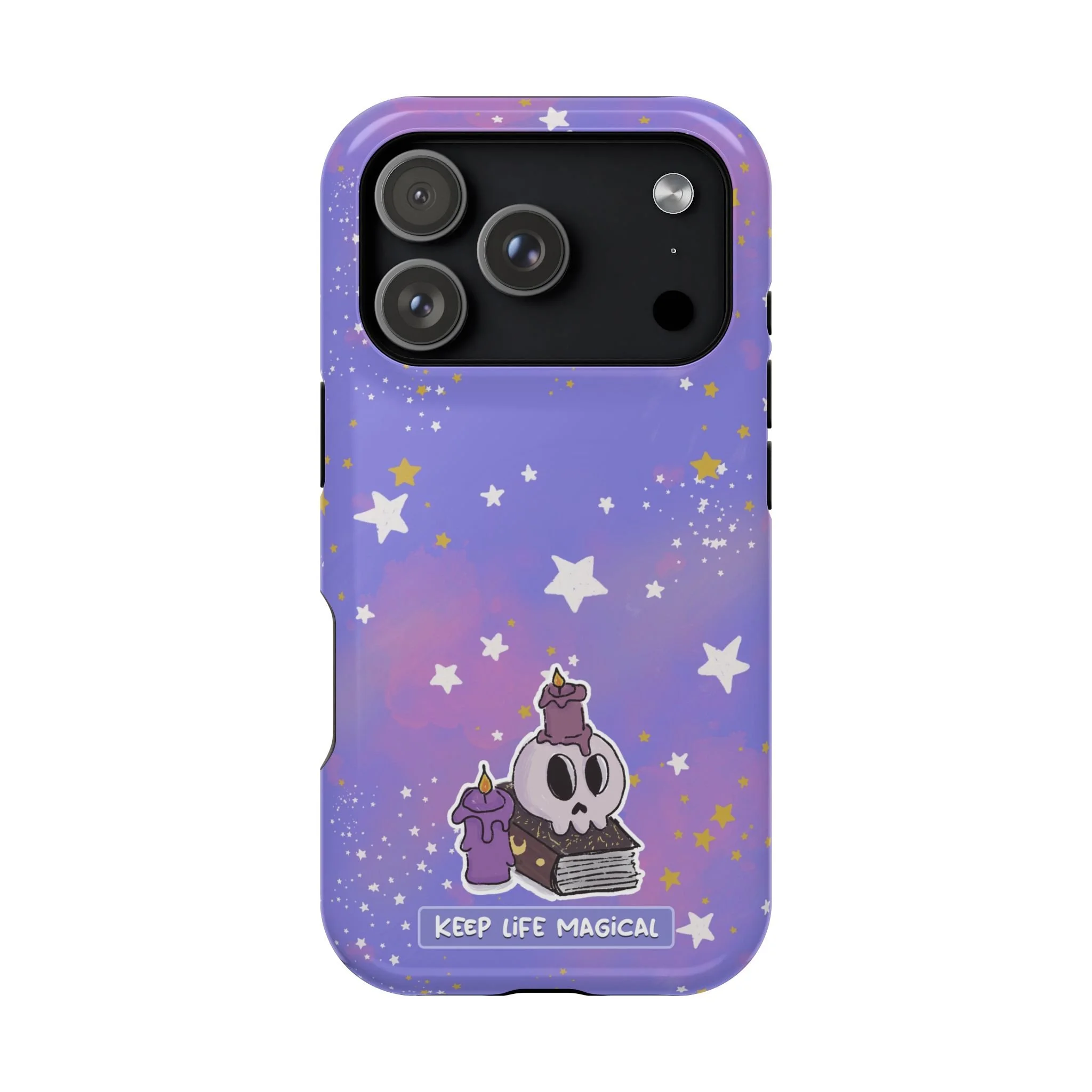 Keep Life Magical skull with candles phone case | Magnetic Impact-Resistant Case