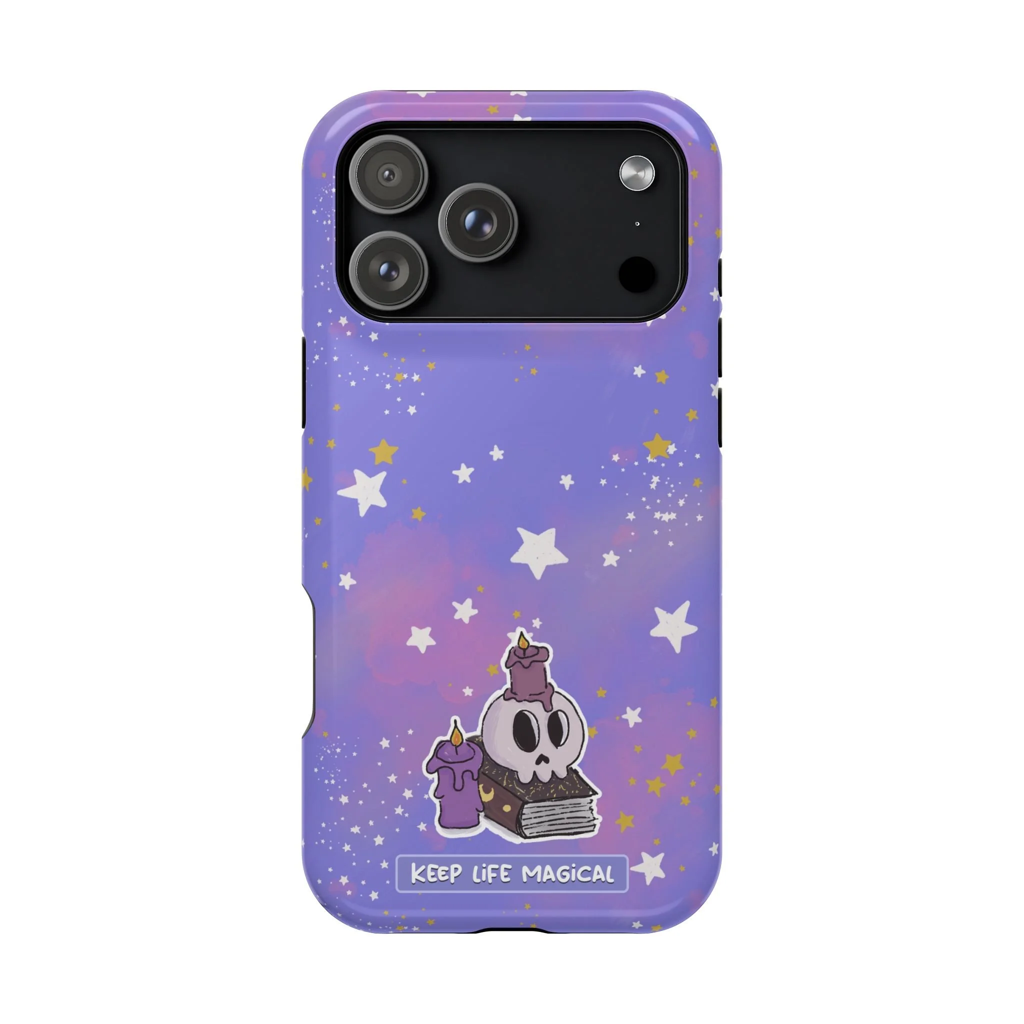 Keep Life Magical skull with candles phone case | Magnetic Impact-Resistant Case
