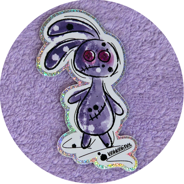 Ragdoll Bunny Premium Vinyl Die-Cut Sticker