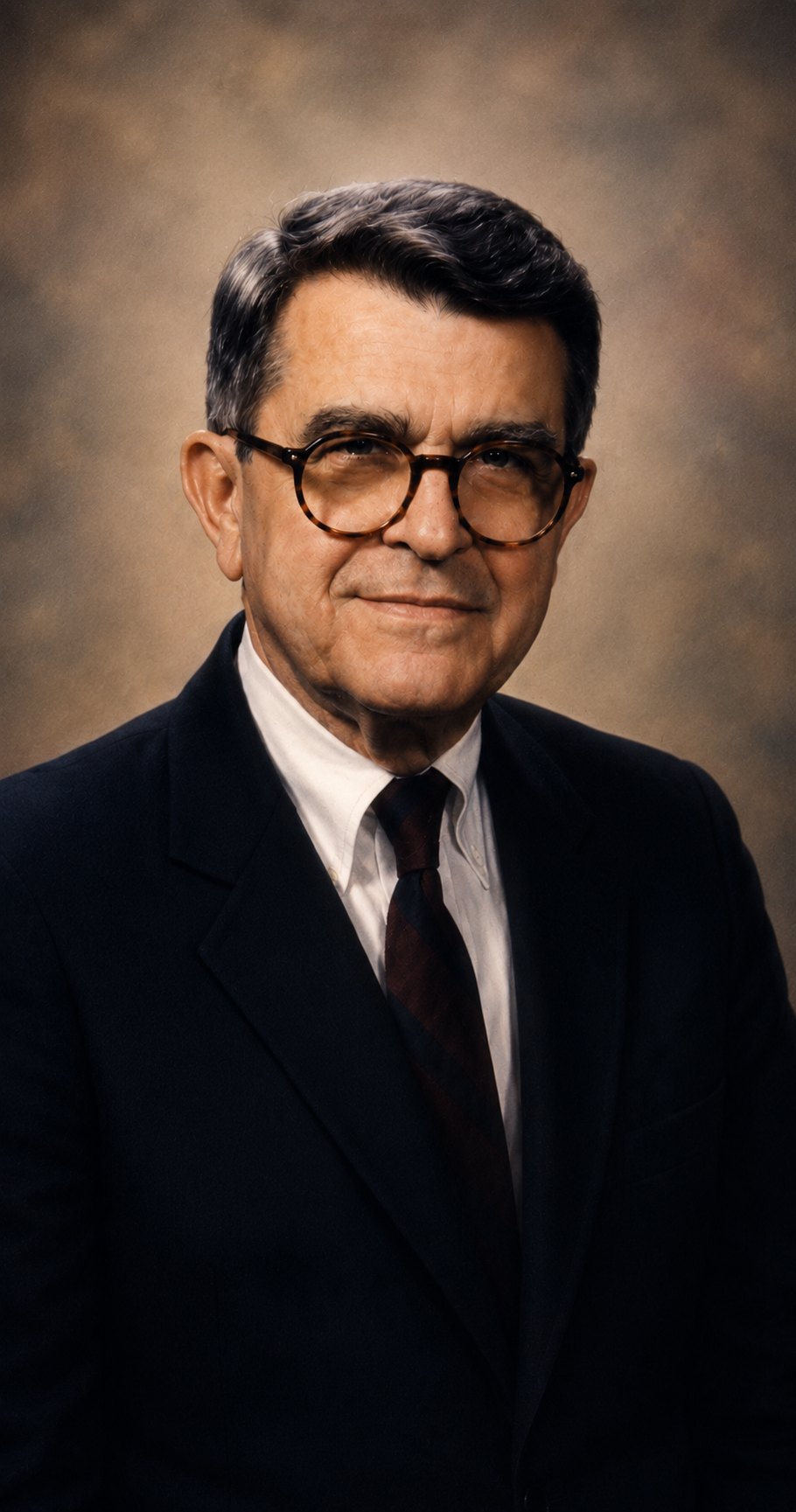 A portrait of Dr. John Sarno, the physician who discovered TMS