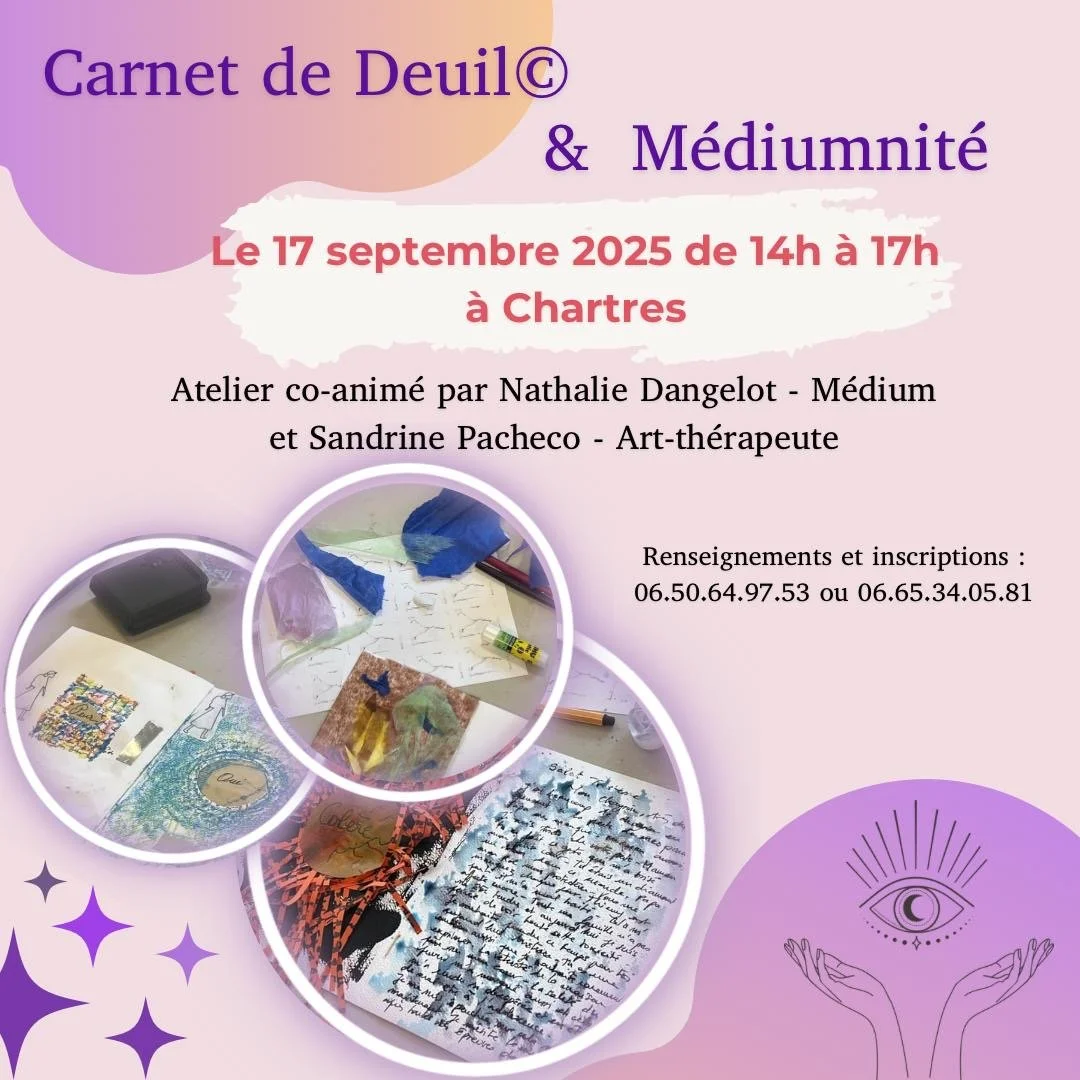 Atelier Carnet de deuil et médiumnité Chartres
