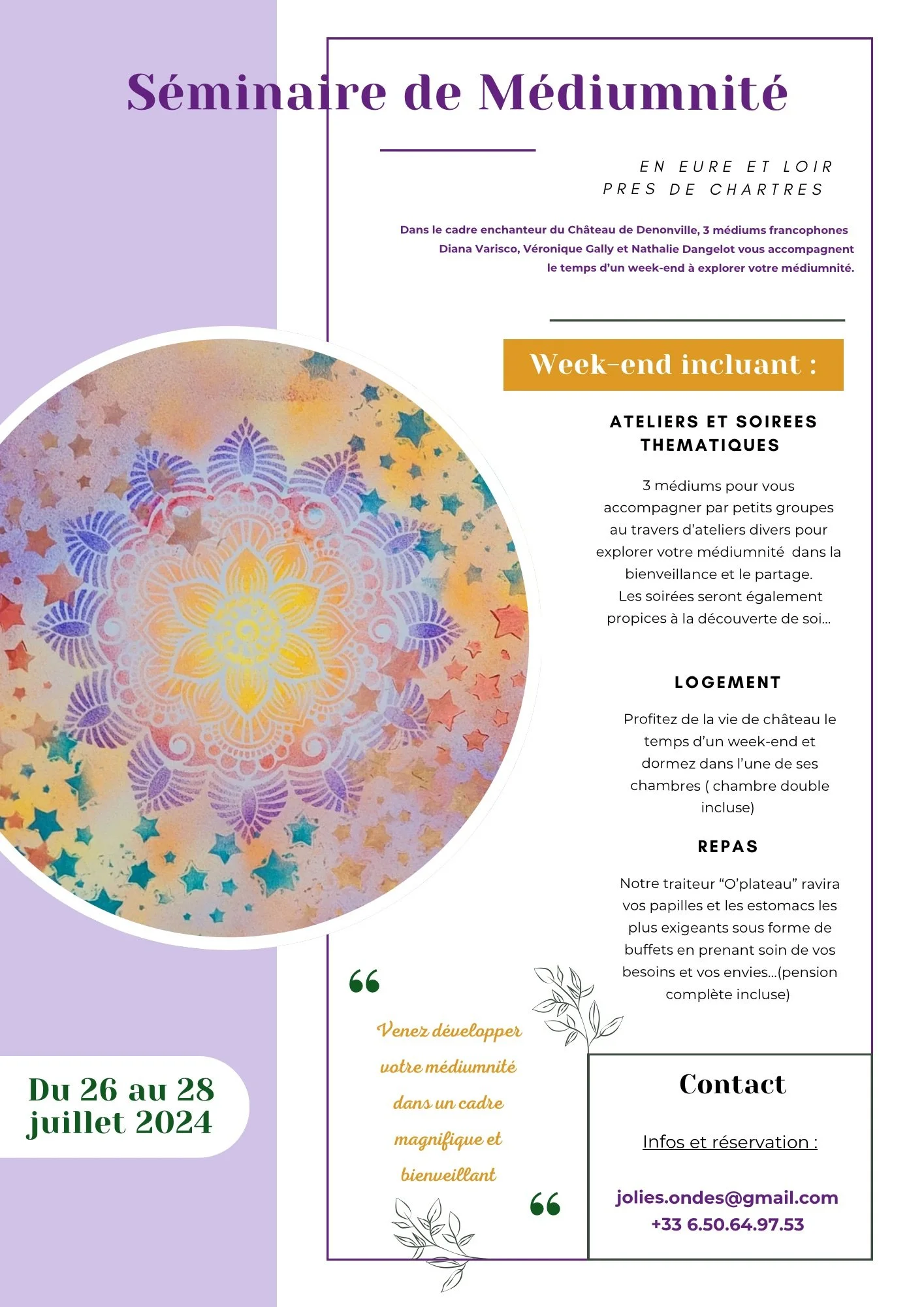 Week-end séminaire de médiumnité