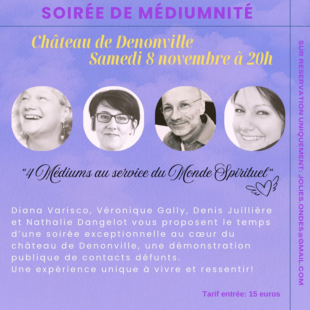 Soirée Médiumnité en salle Denonville