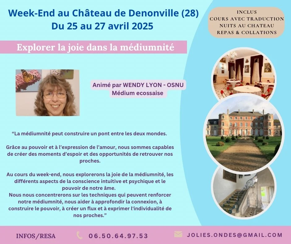 Week-end médiumnité "Explorer la joie dans sa médiumnité"