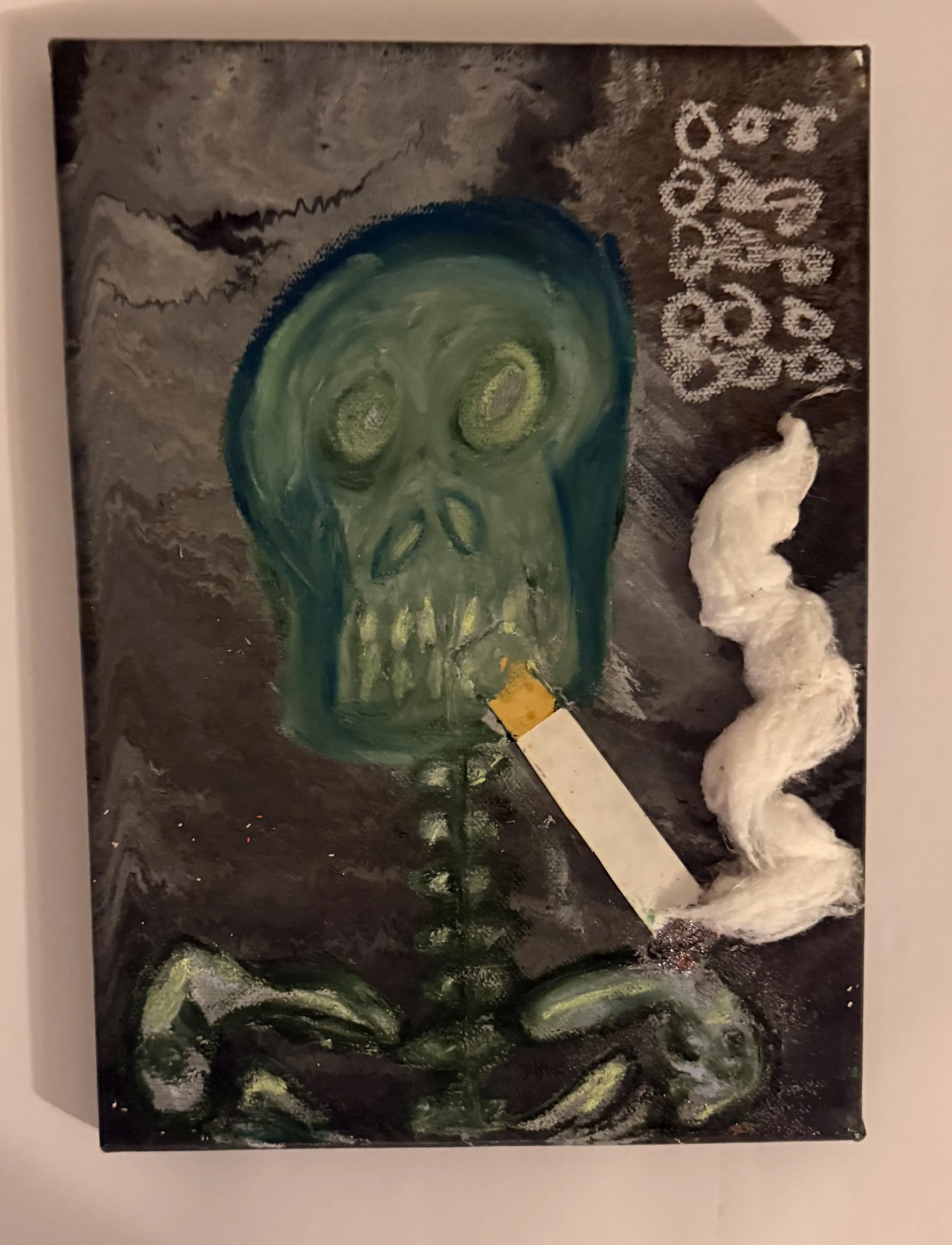 Smoking Kills 9" x 11" Original Canvas
