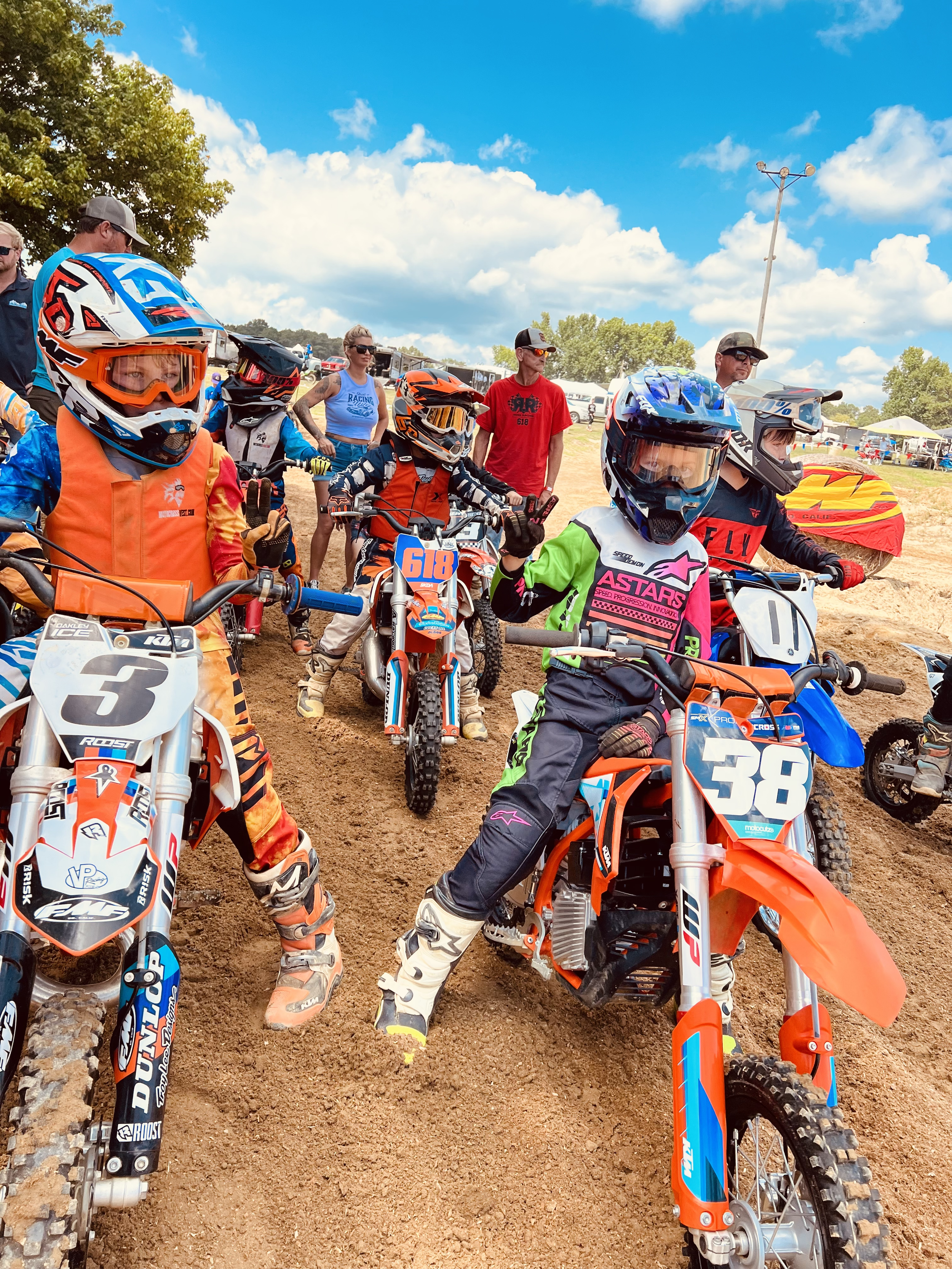 Race day, dirt bike photo shoot. starting gate Chattanooga TN