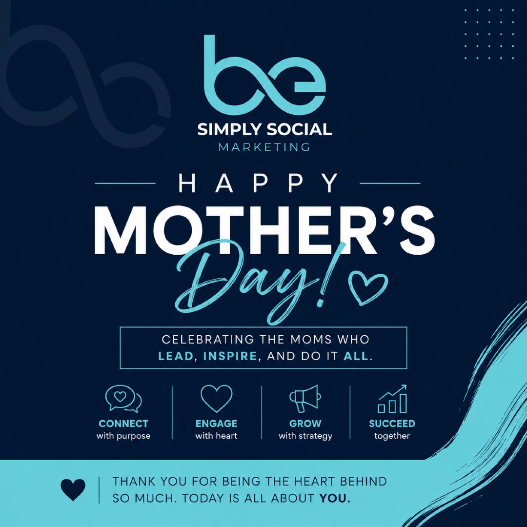 Happy Mother&rsquo;s Day from Be Simply Social Marketing 💛

Today we celebrate all of the amazing moms balancing work, family, dreams, and everything in between. Thank you for all you do behind the scenes every single day.

Wishing you a day filled 